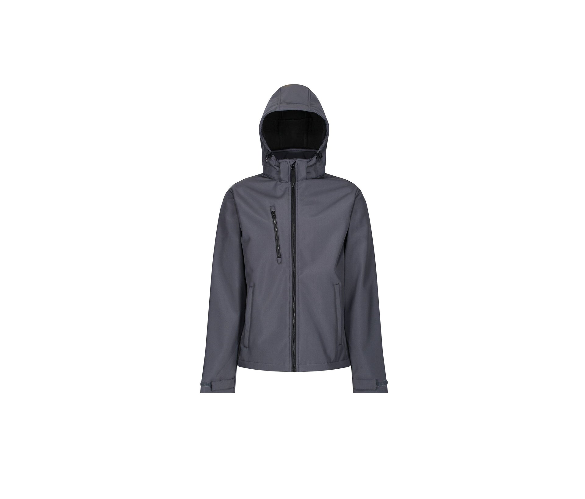 Veste Softshell Homme à Capuche - Seal Grey / Black