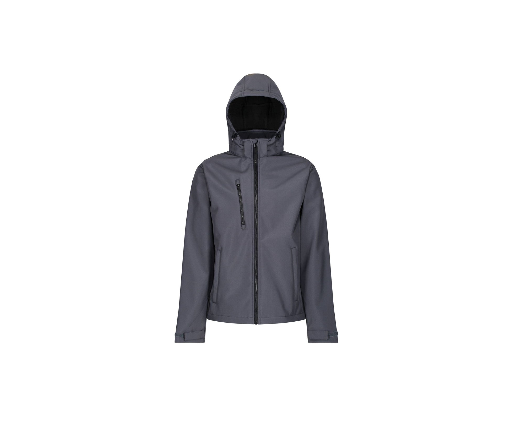 Veste Softshell Homme à Capuche - Seal Grey / Black