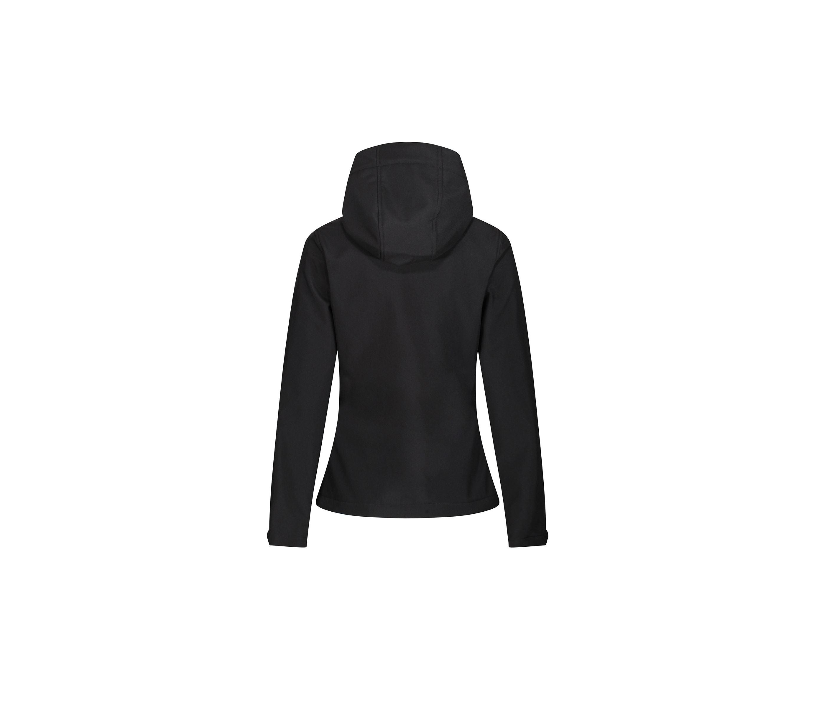 Veste Softshell Femme à Capuche - Black / Classic Red