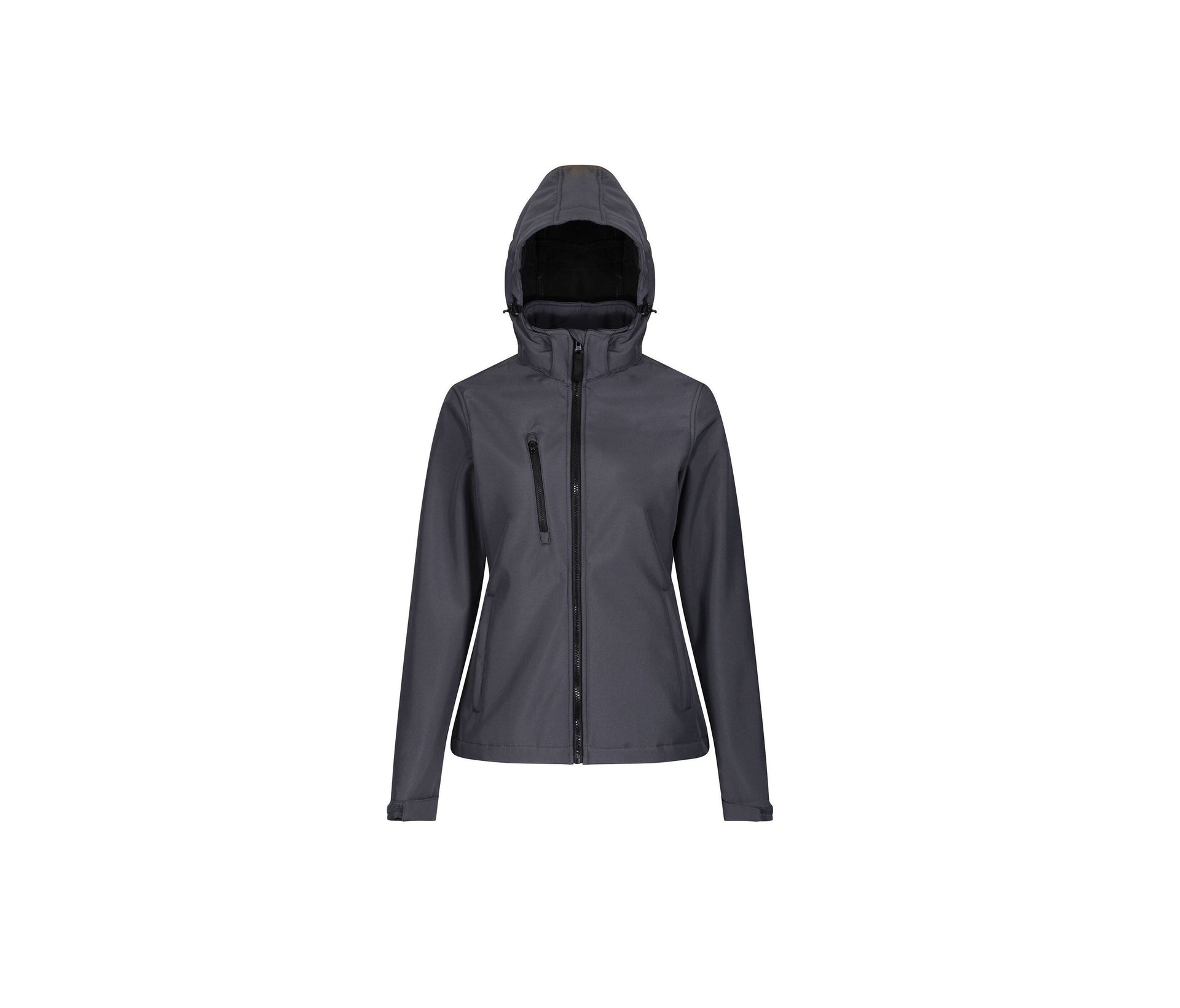 Veste Softshell Femme à Capuche - Seal Grey / Black