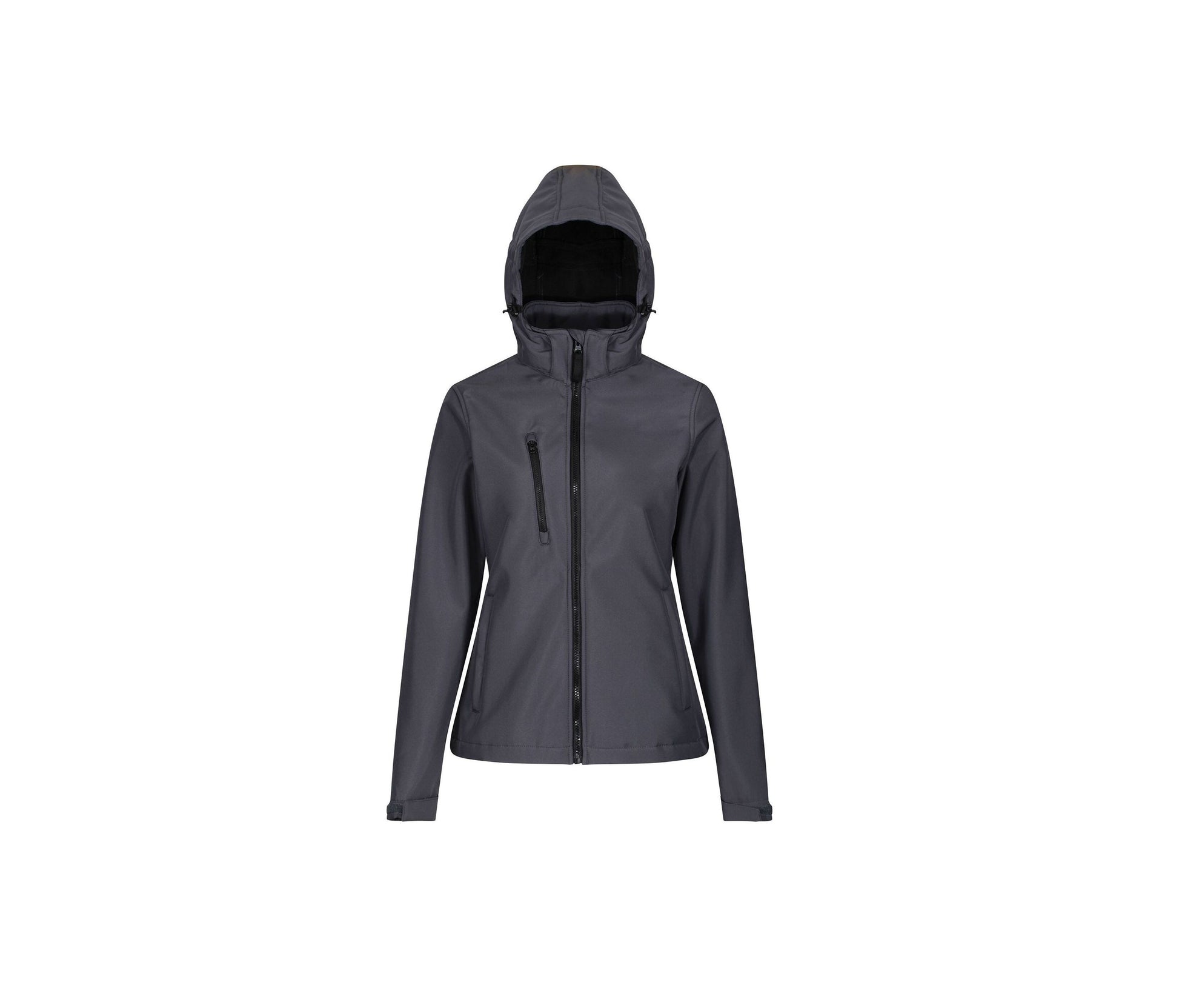 Veste Softshell Femme à Capuche - Seal Grey / Black
