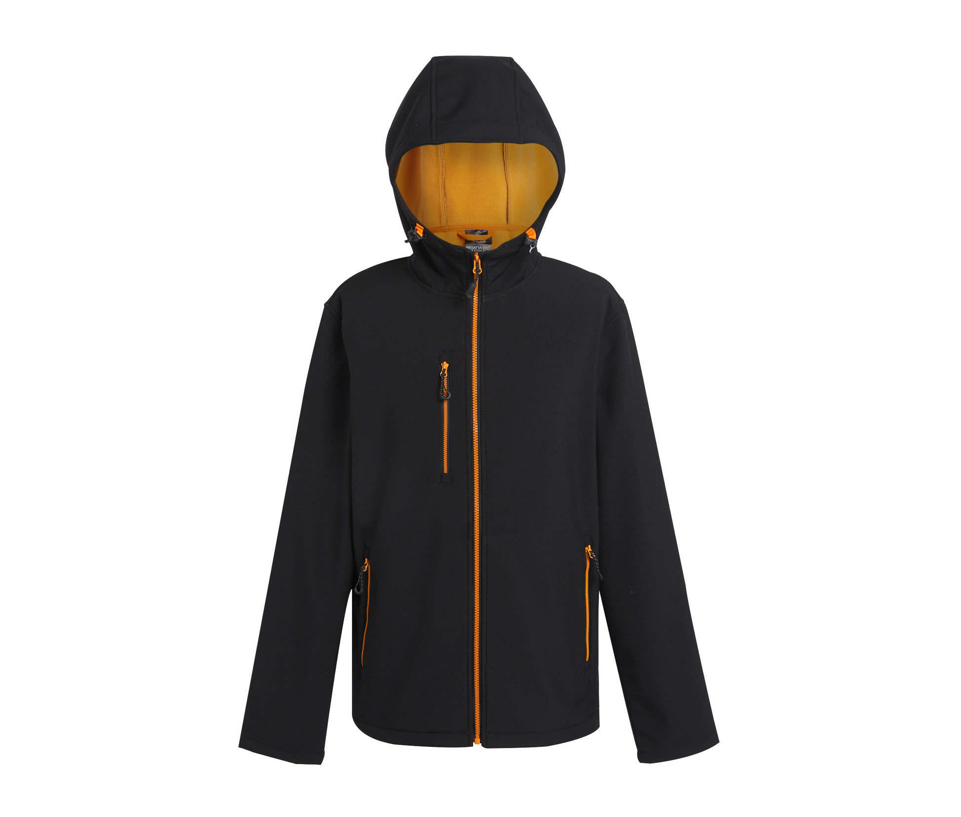 Softshell 2 Couches à Capuche - Black / Orange Pop