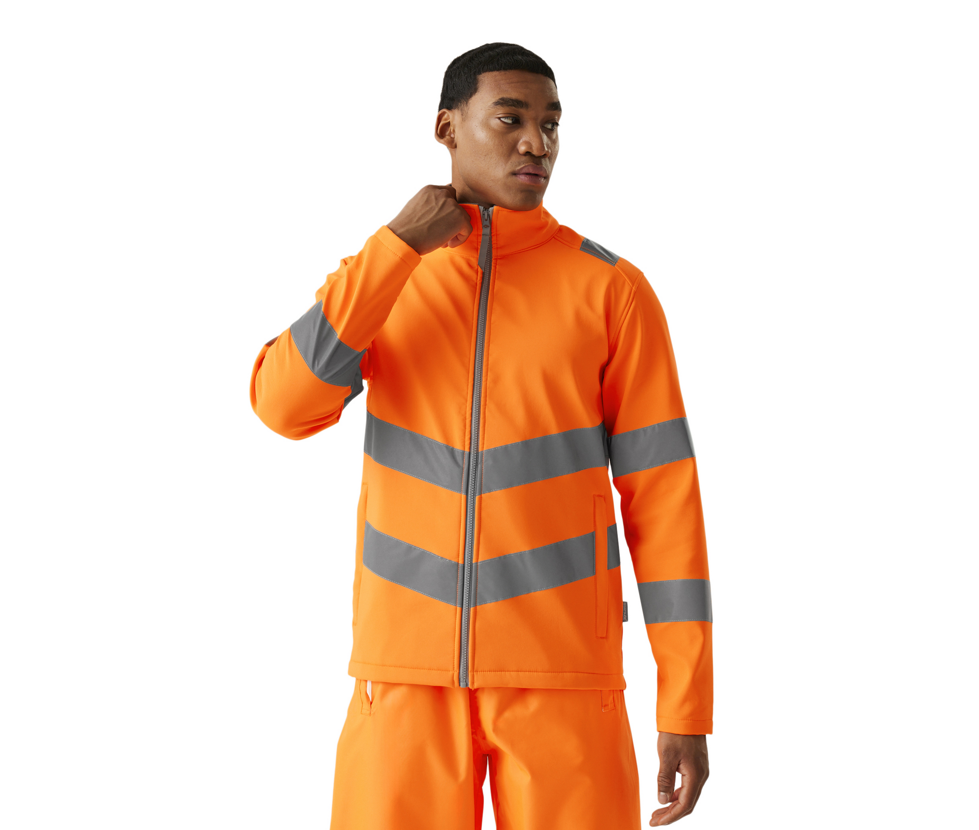 Veste Softshell 2 couches visibilité augmentée