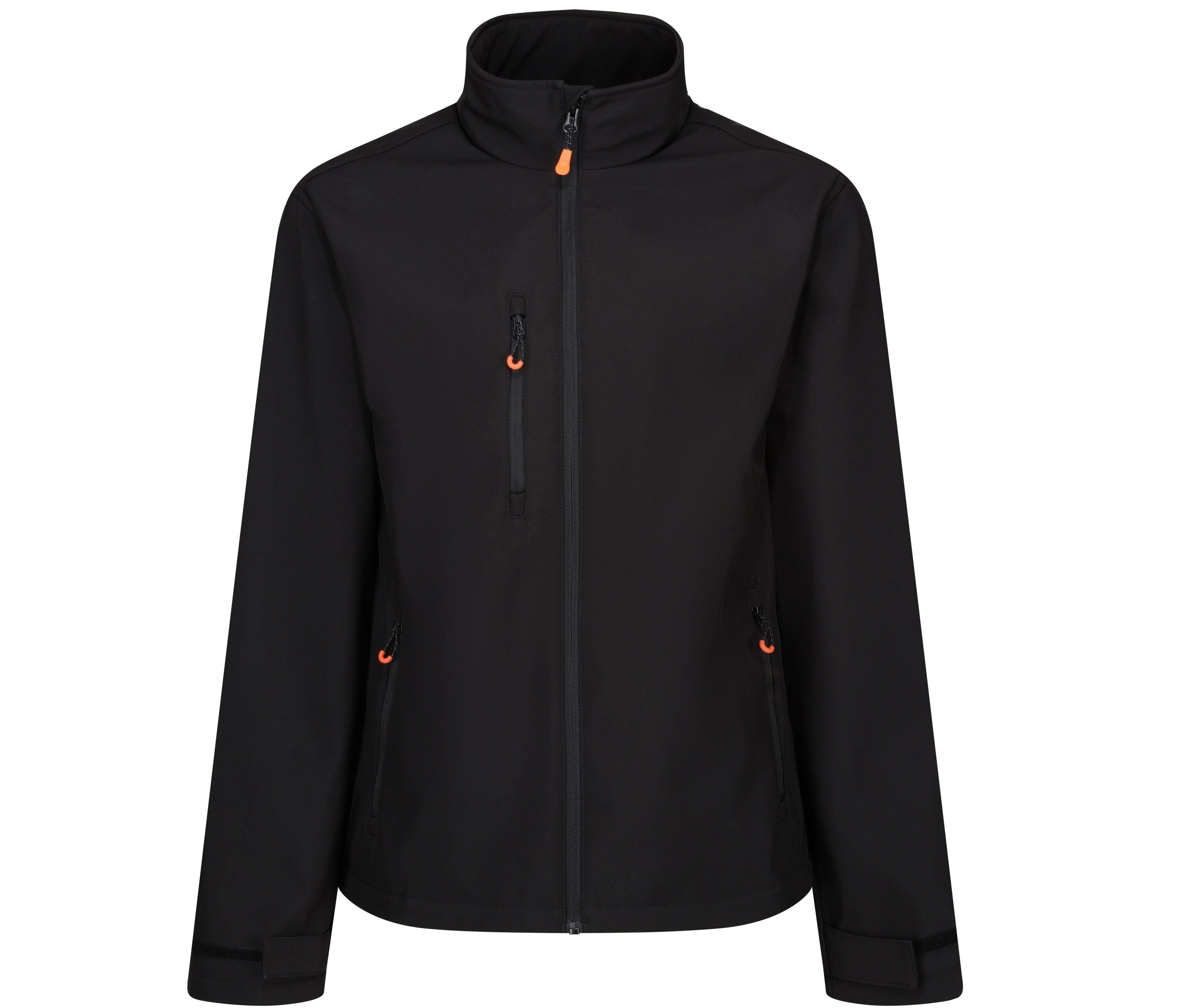 Veste Softshell Chauffante 2 Couches - Black / Magma