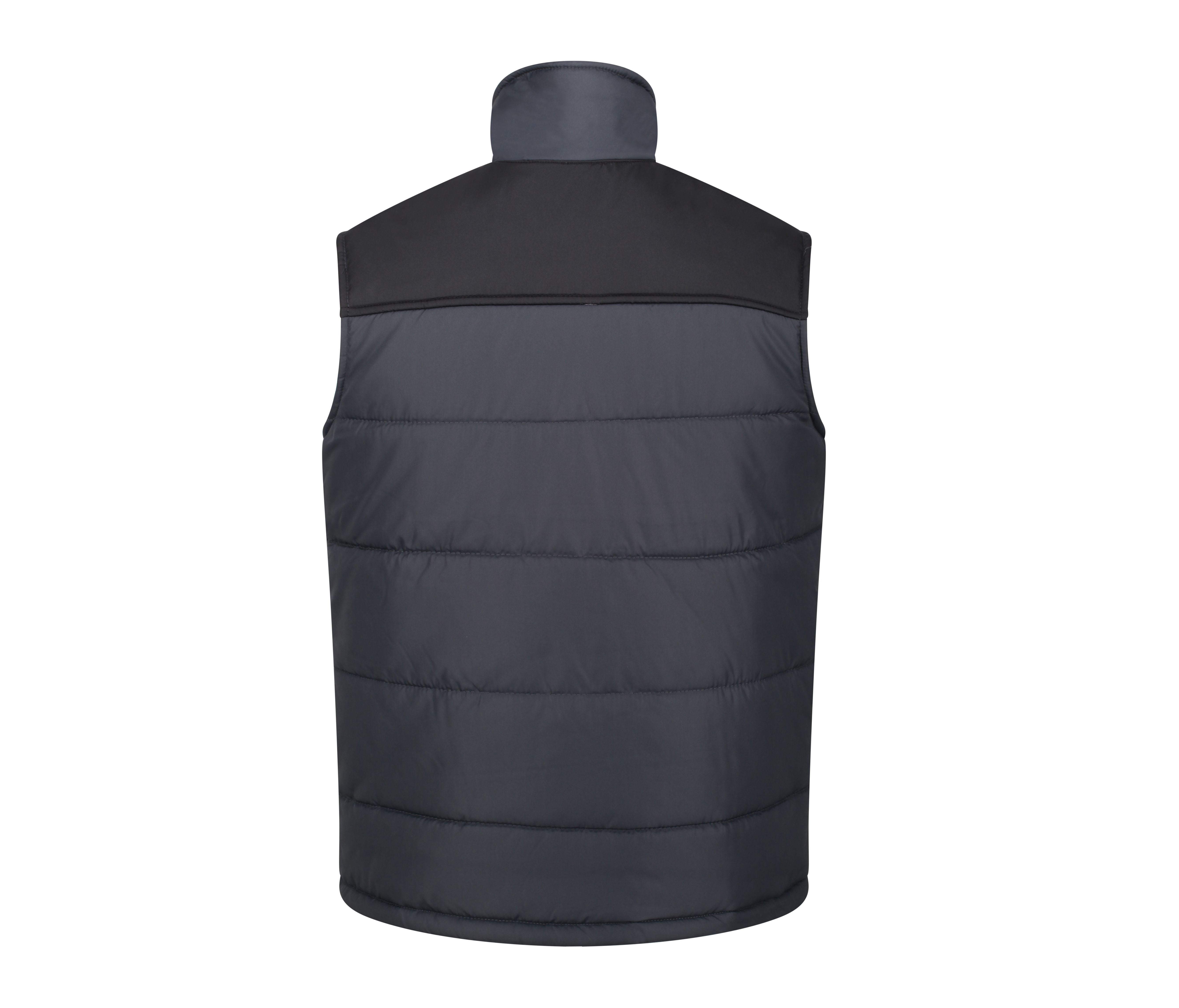 Bodywarmer Matelassé - Seal Grey / Black