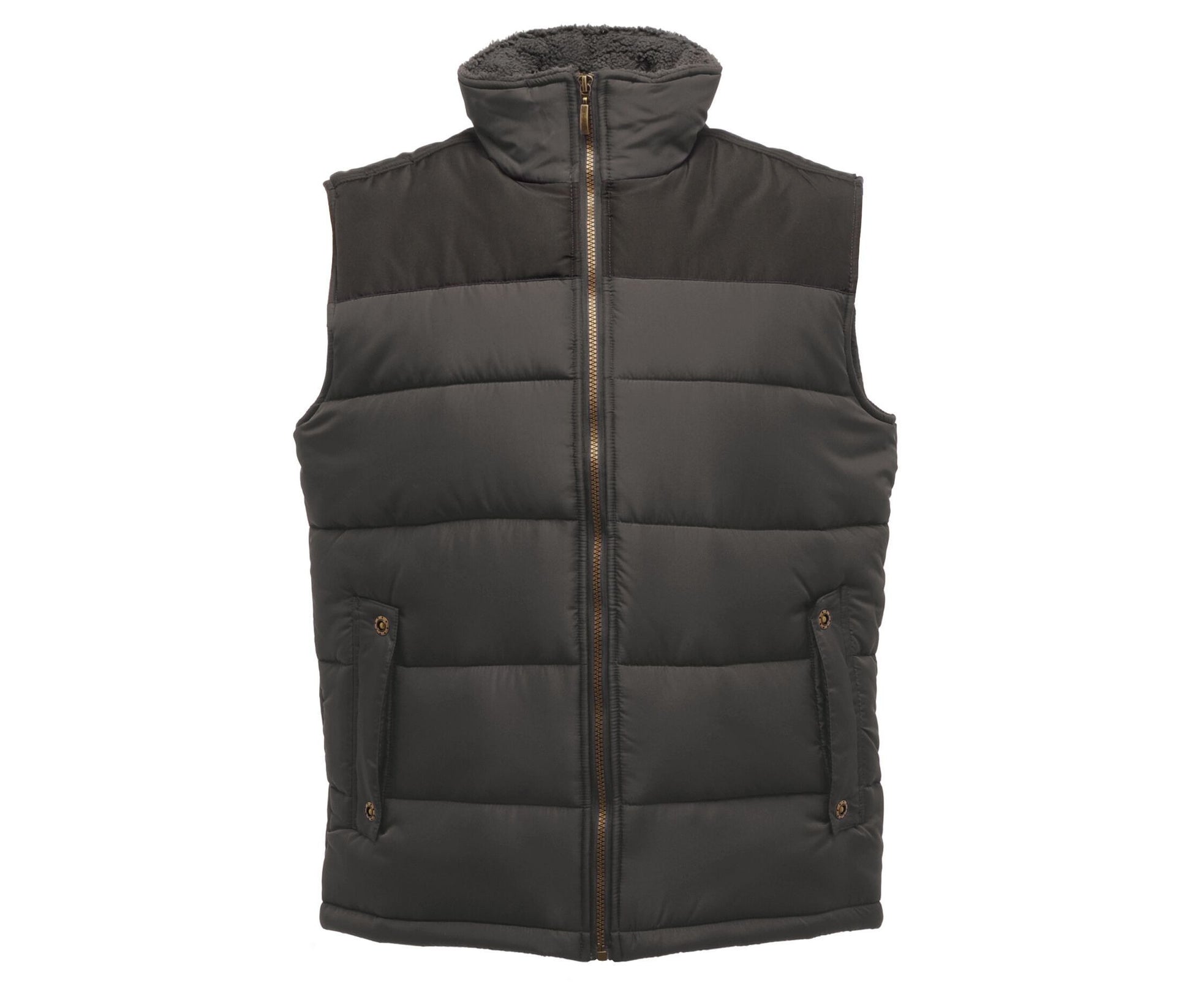Bodywarmer Matelassé - Seal Grey / Black