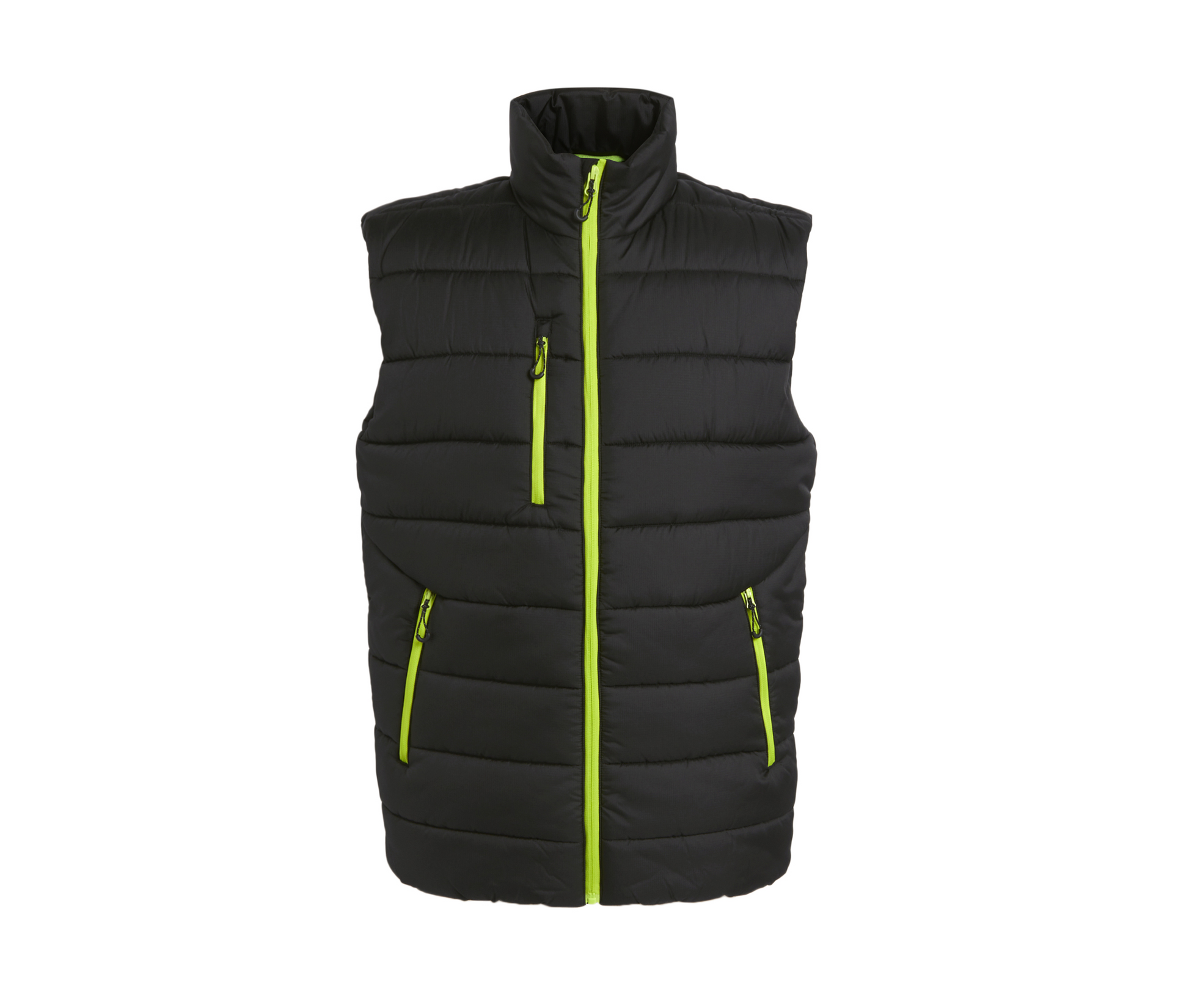 Bodywarmer Matelassé Homme - Black / Lime