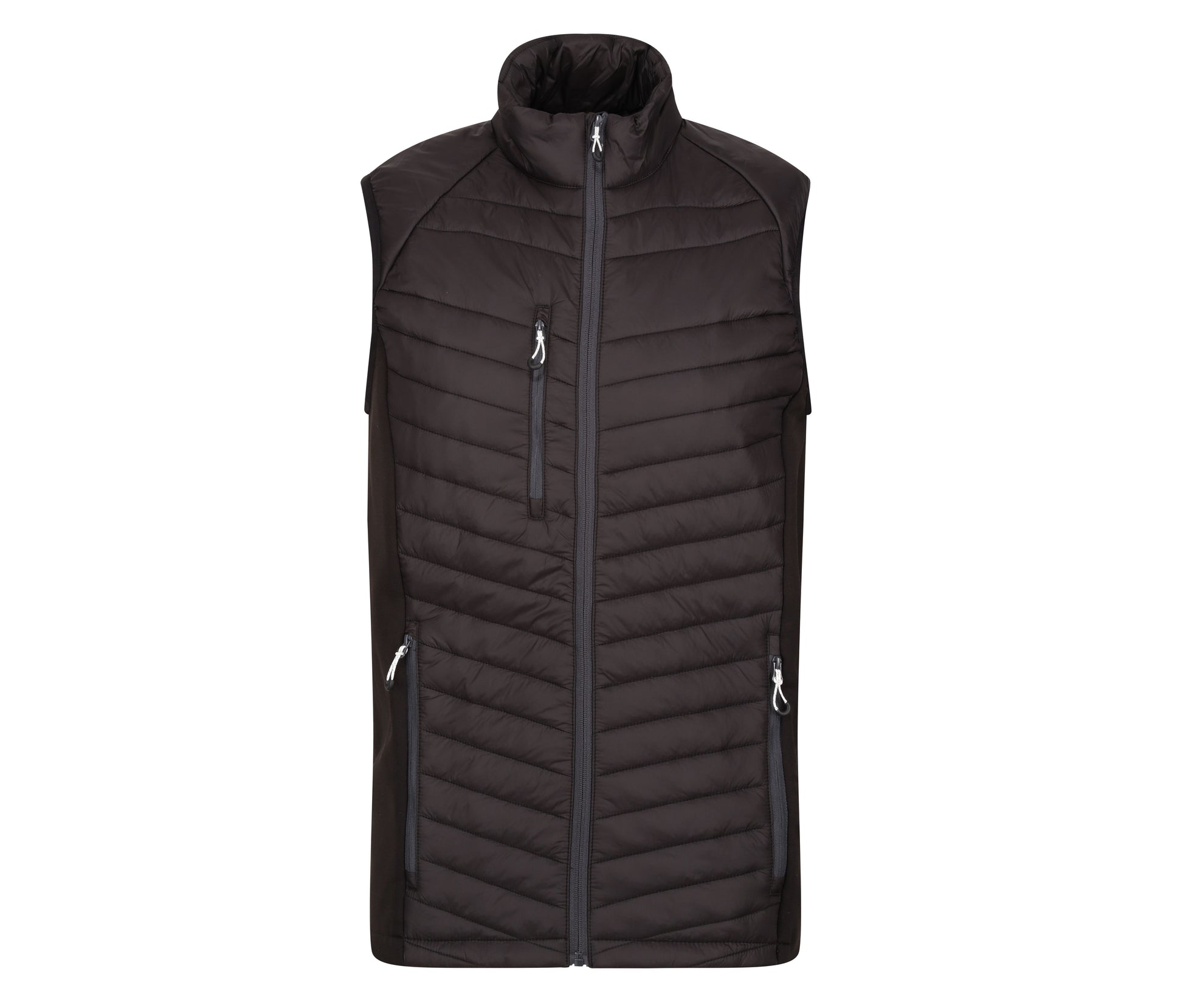 Bodywarmer Bi-Matière Homme - Black / Seal Grey