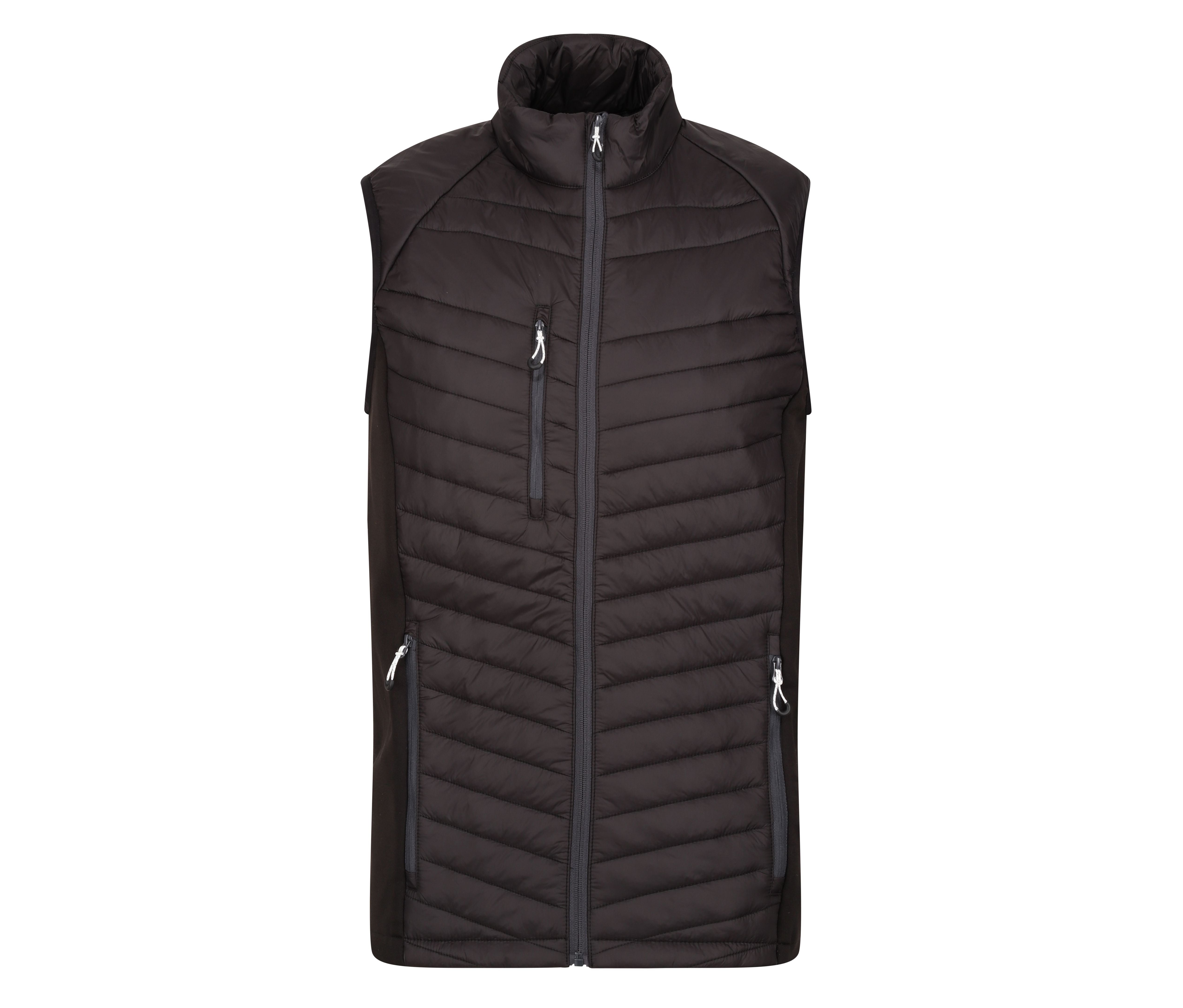 Bodywarmer Bi-Matière Homme - Black / Seal Grey