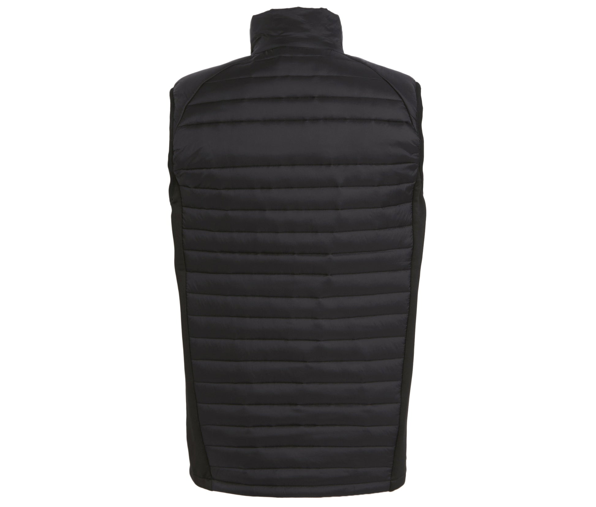Bodywarmer Bi-Matière Homme - Black / Pop Orange