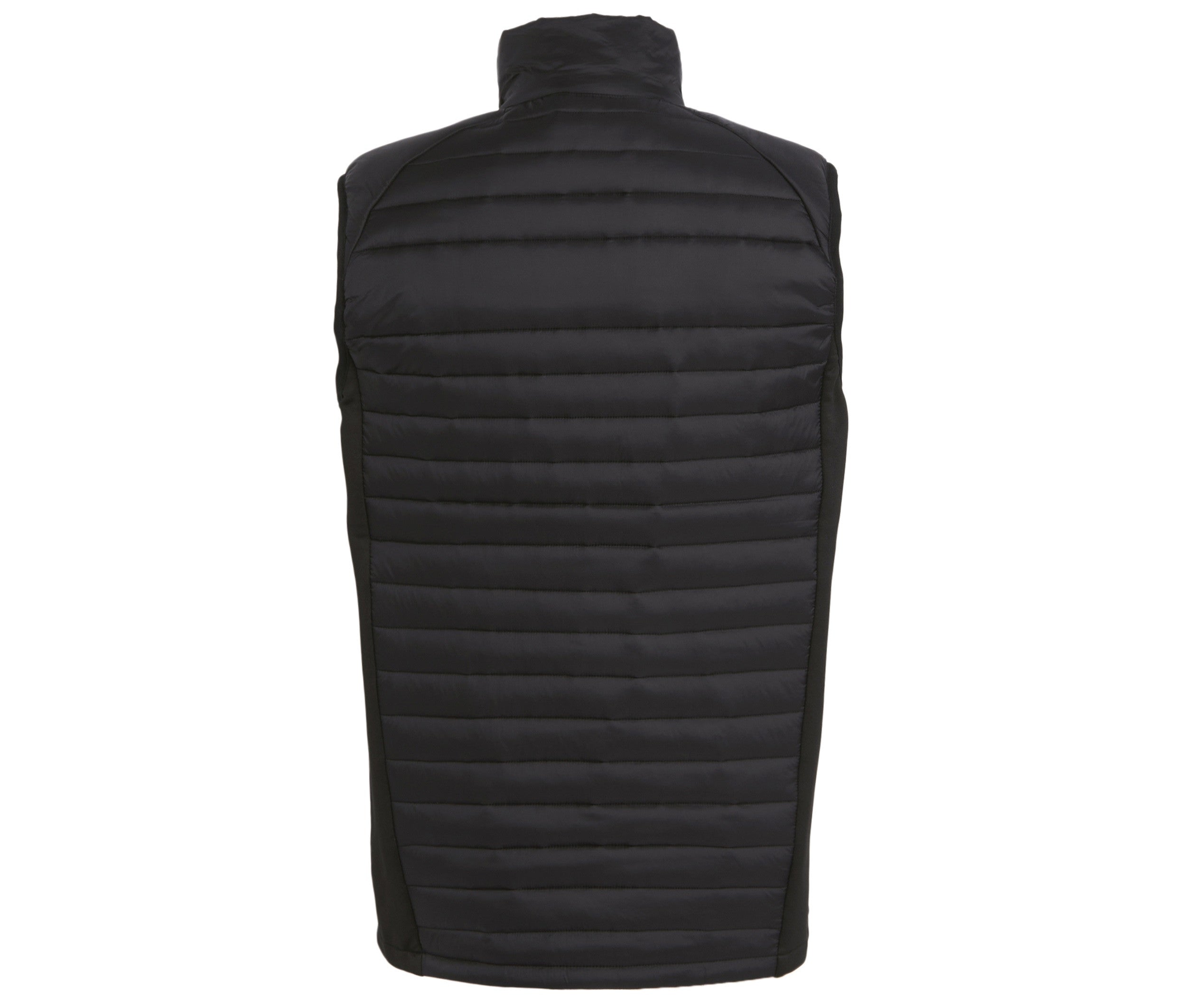 Bodywarmer Bi-Matière Homme - Black / Pop Orange