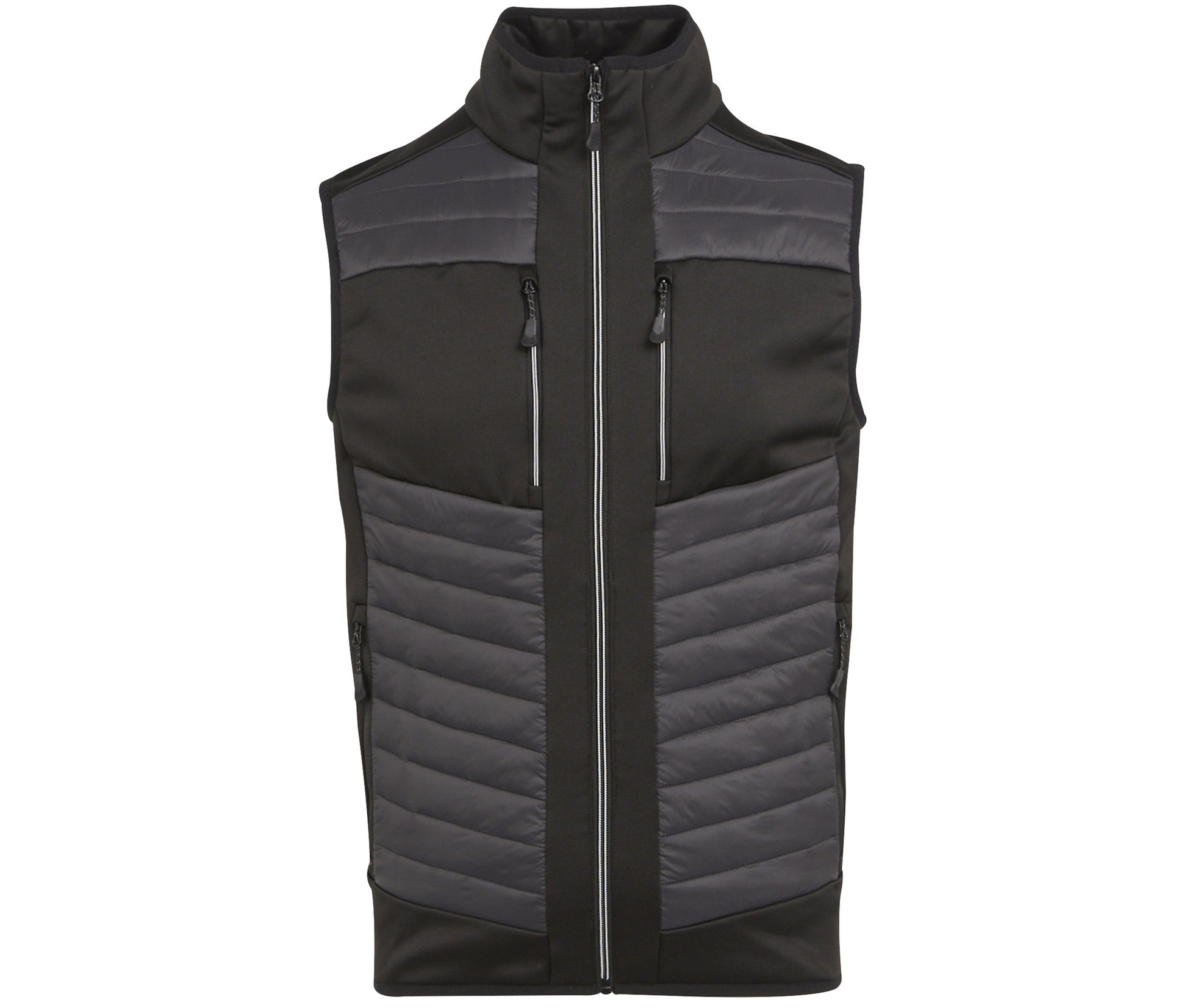 Bodywarmer Bicolore Extensible - Ash / Black
