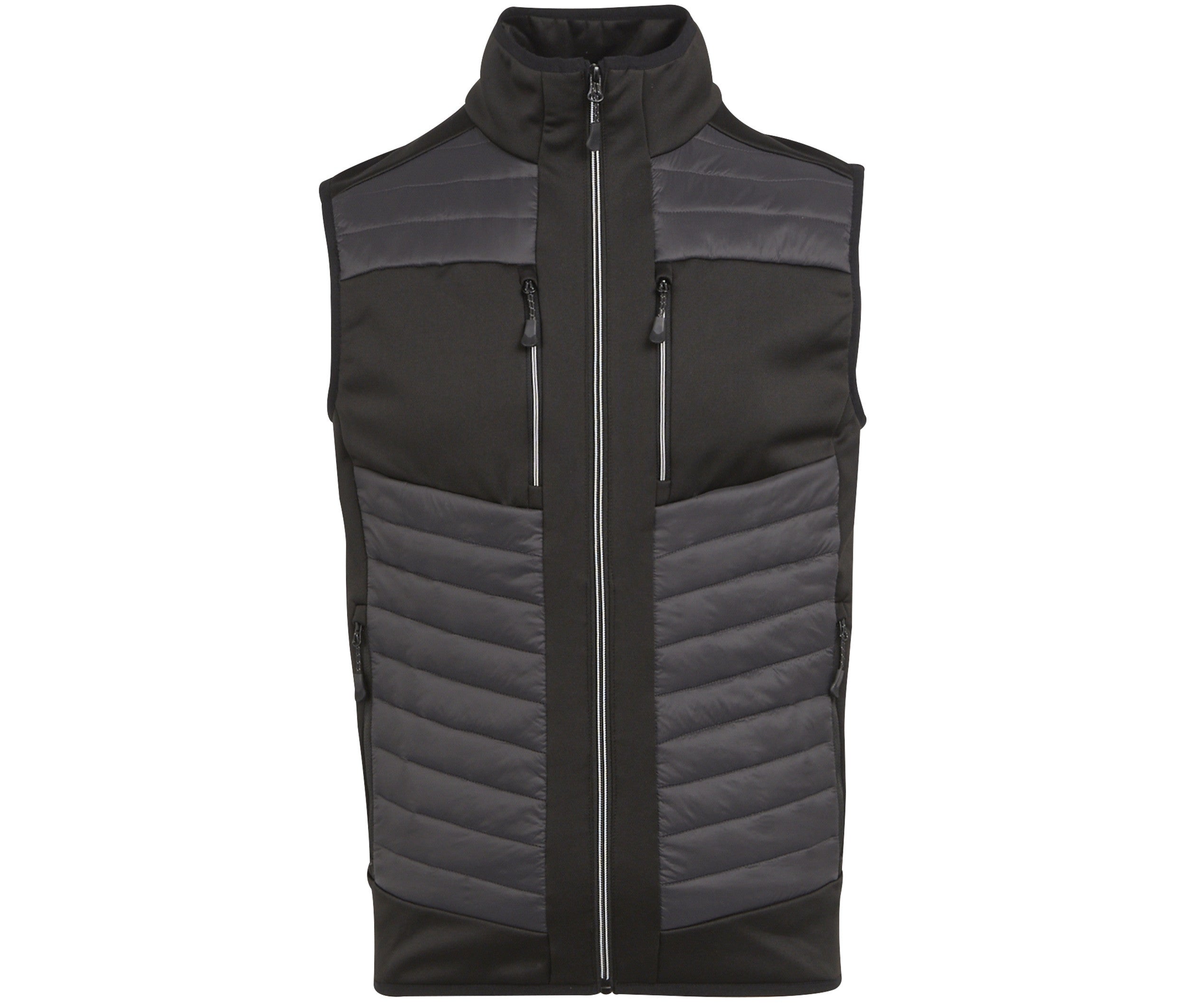 Bodywarmer Bicolore Extensible - Ash / Black