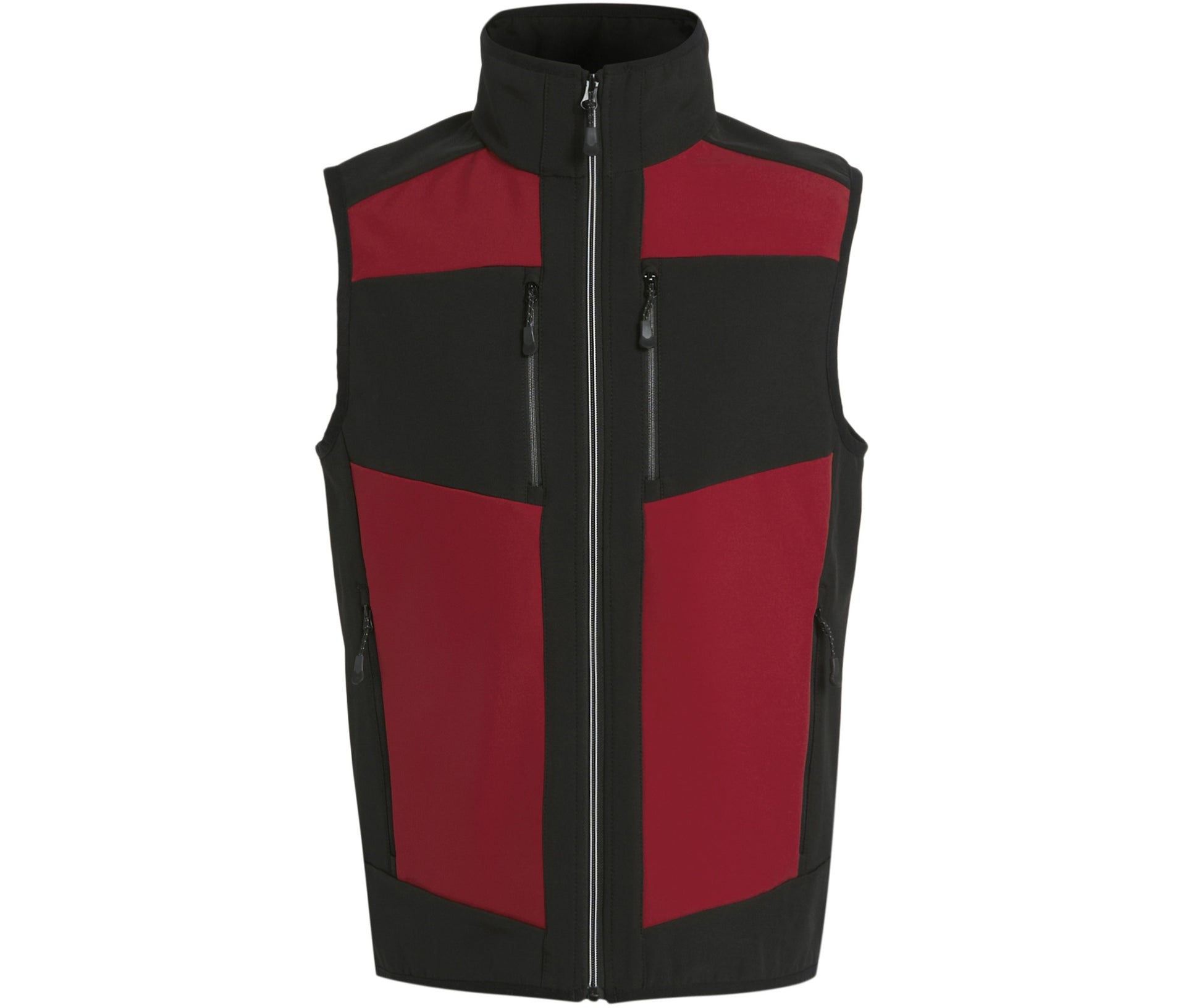 Bodywarmer Bicolore Softshell 2 Couches - Classic Red / Black