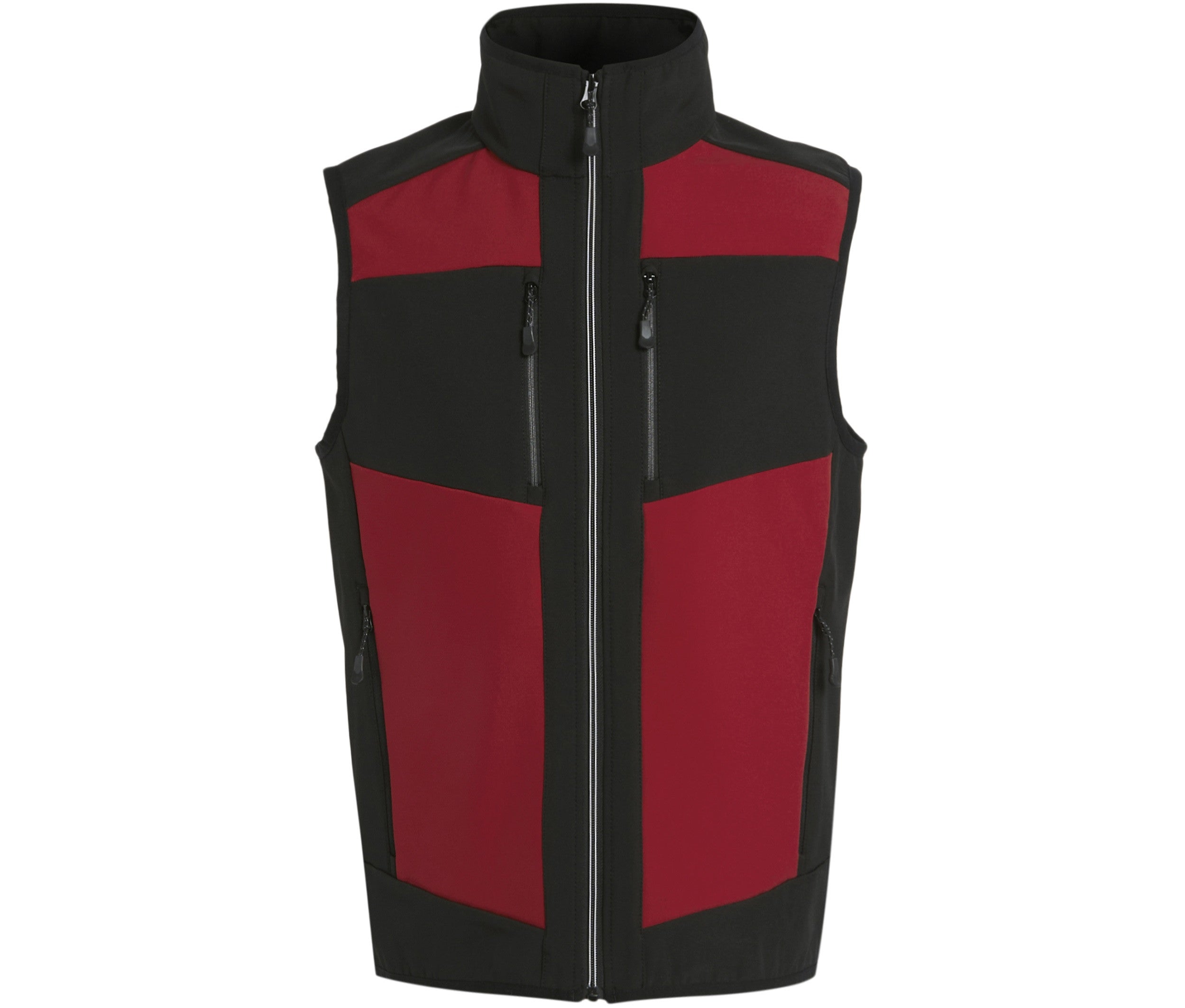 Bodywarmer Bicolore Softshell 2 Couches - Classic Red / Black