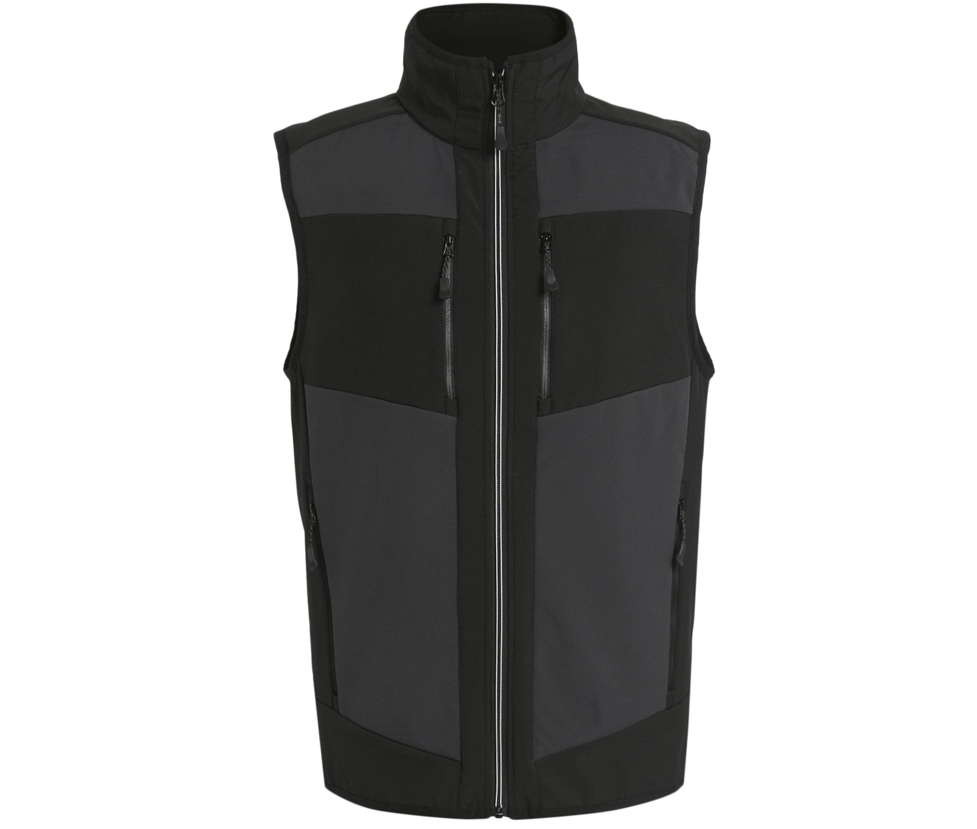 Bodywarmer Bicolore Softshell 2 Couches - Ash / Black
