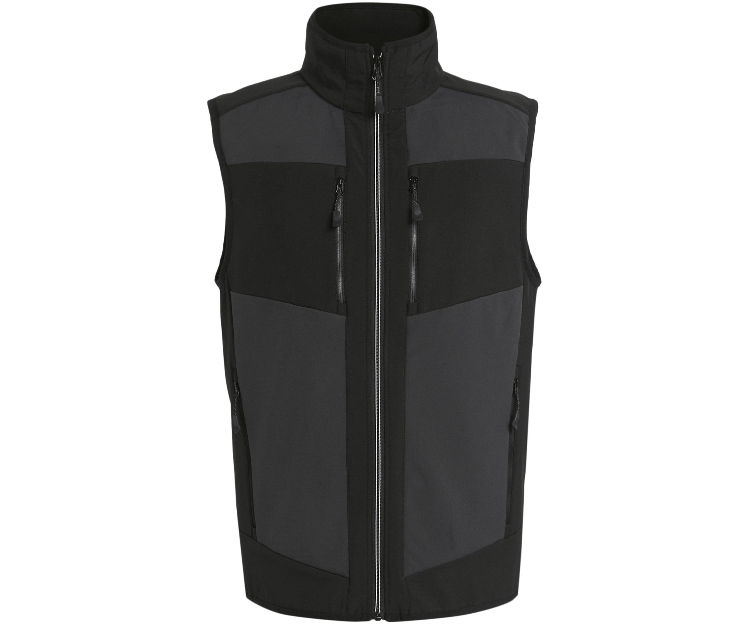 Bodywarmer Bicolore Softshell 2 Couches - Ash / Black
