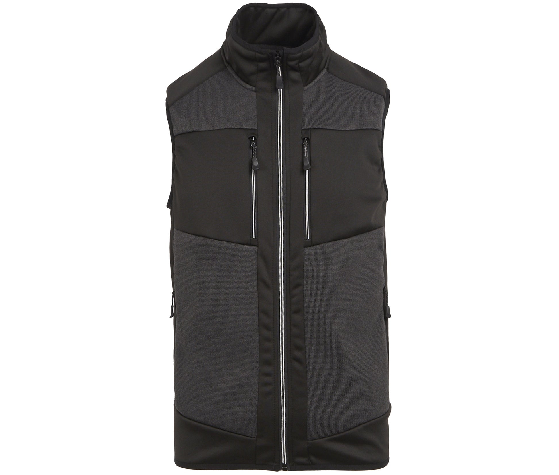 Bodywarmer Bi-Matière - Ash / Black
