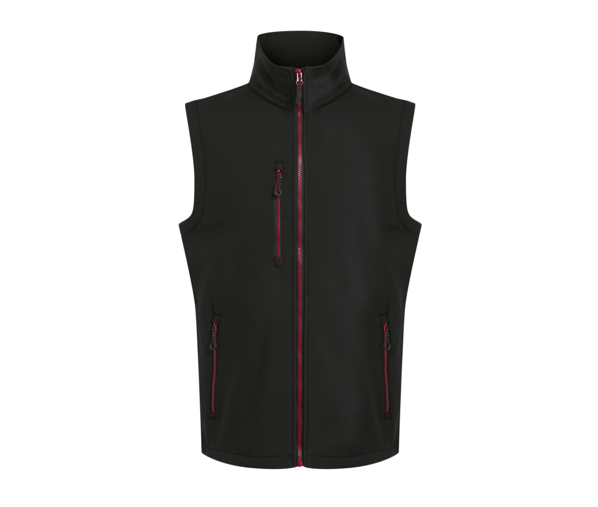 Bodywarmer Softshell 2 Couches - Black / Classic Red