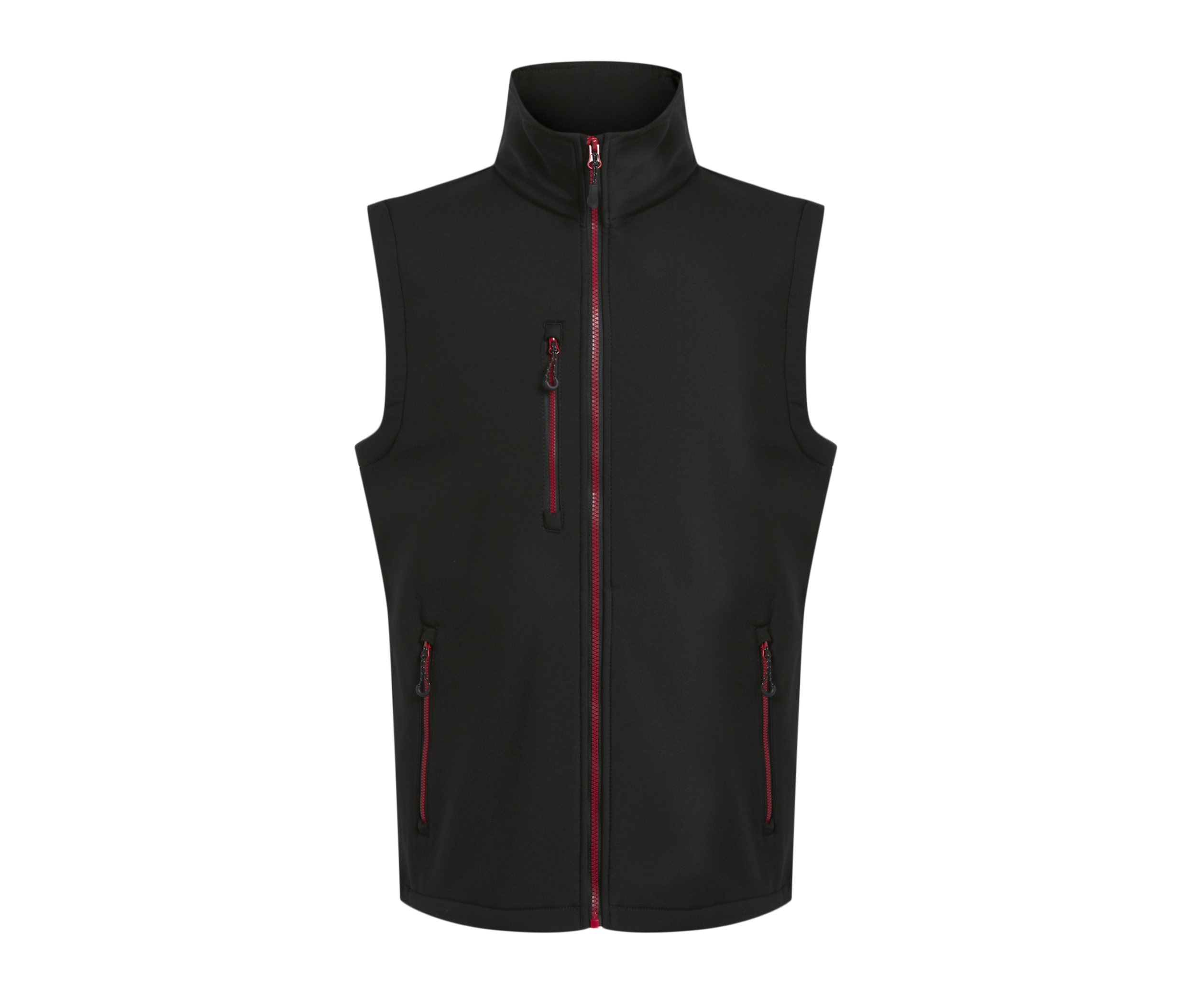 Bodywarmer Softshell 2 Couches - Black / Classic Red