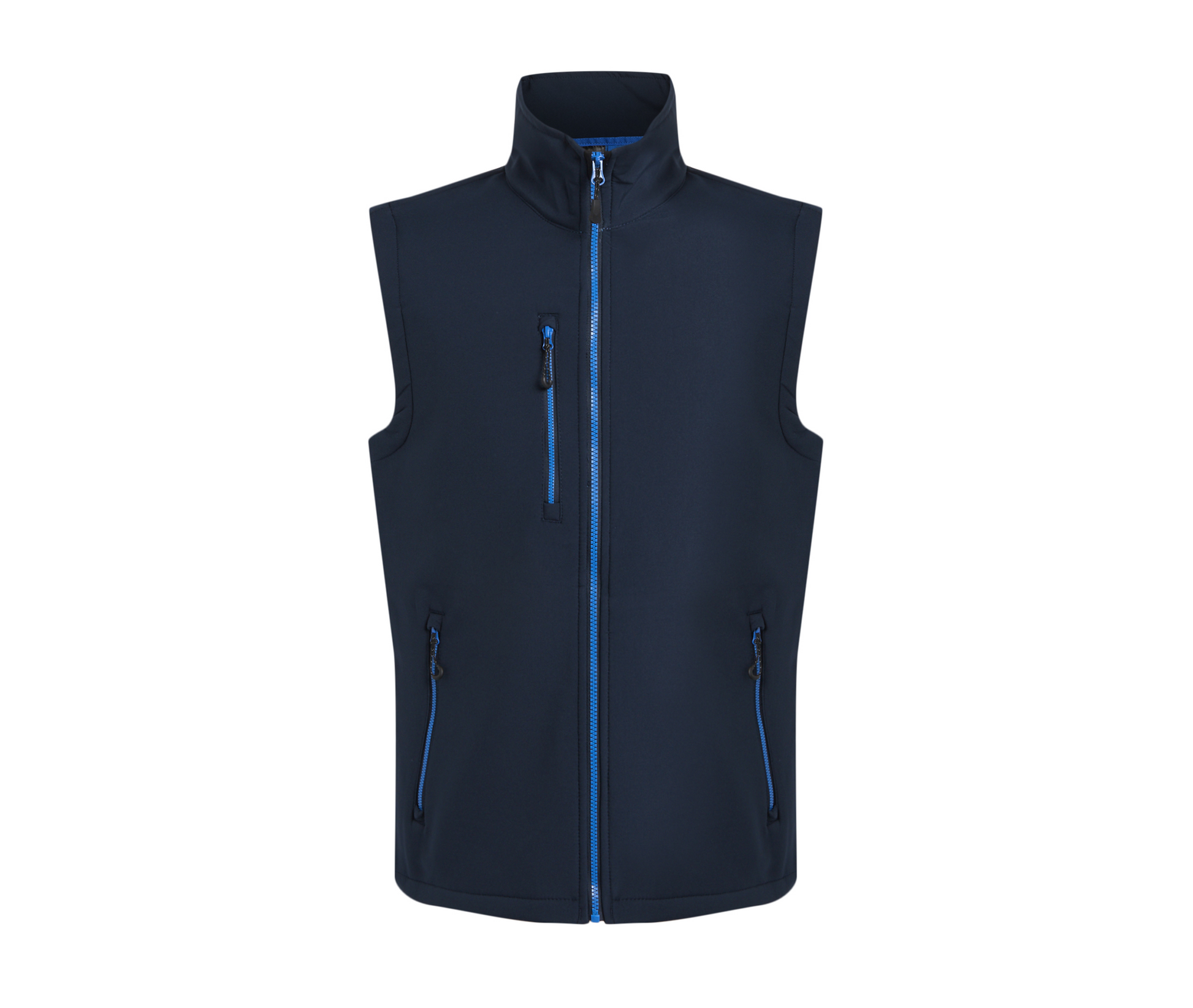 Bodywarmer Softshell 2 Couches - Black / New Royal