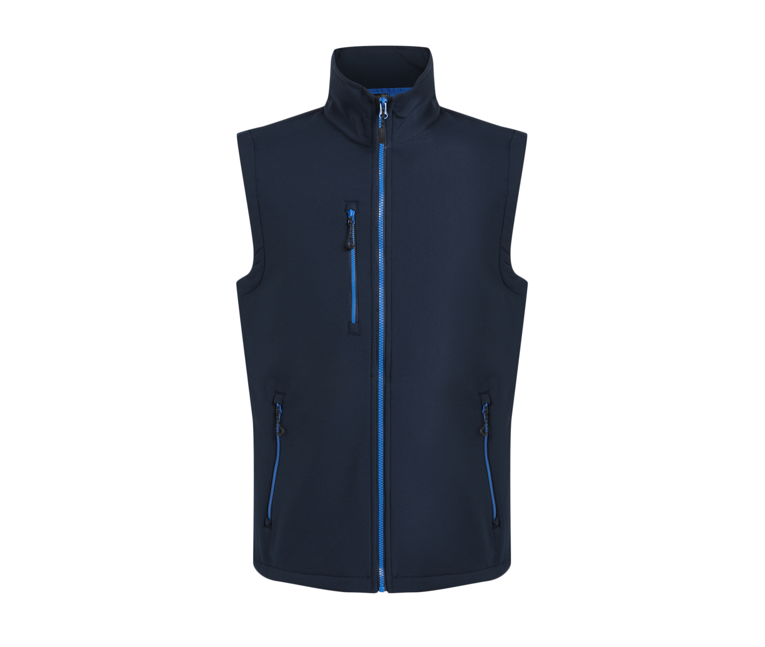 Bodywarmer Softshell 2 Couches - Black / New Royal
