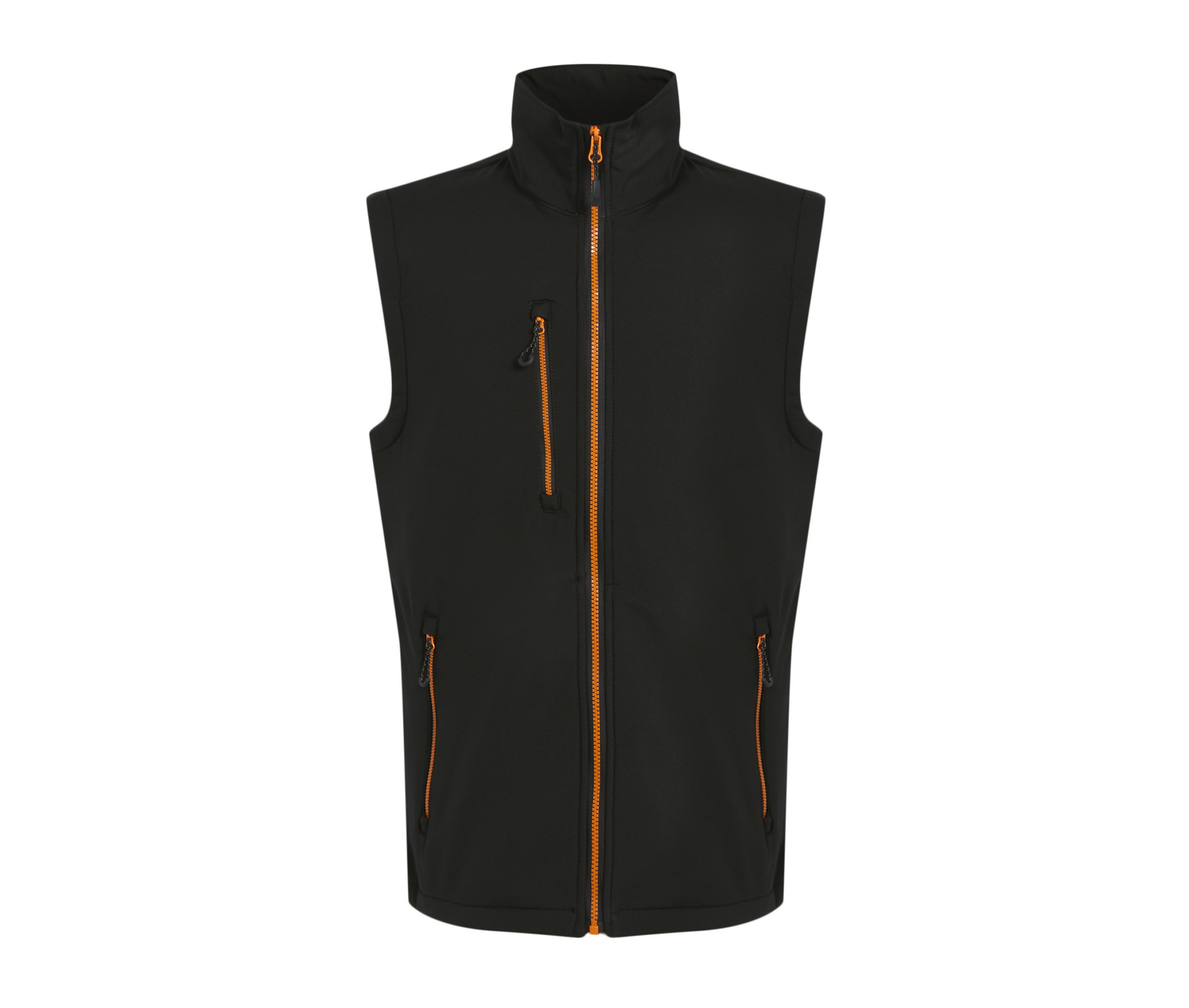 Bodywarmer Softshell 2 Couches - Black / Orange Pop
