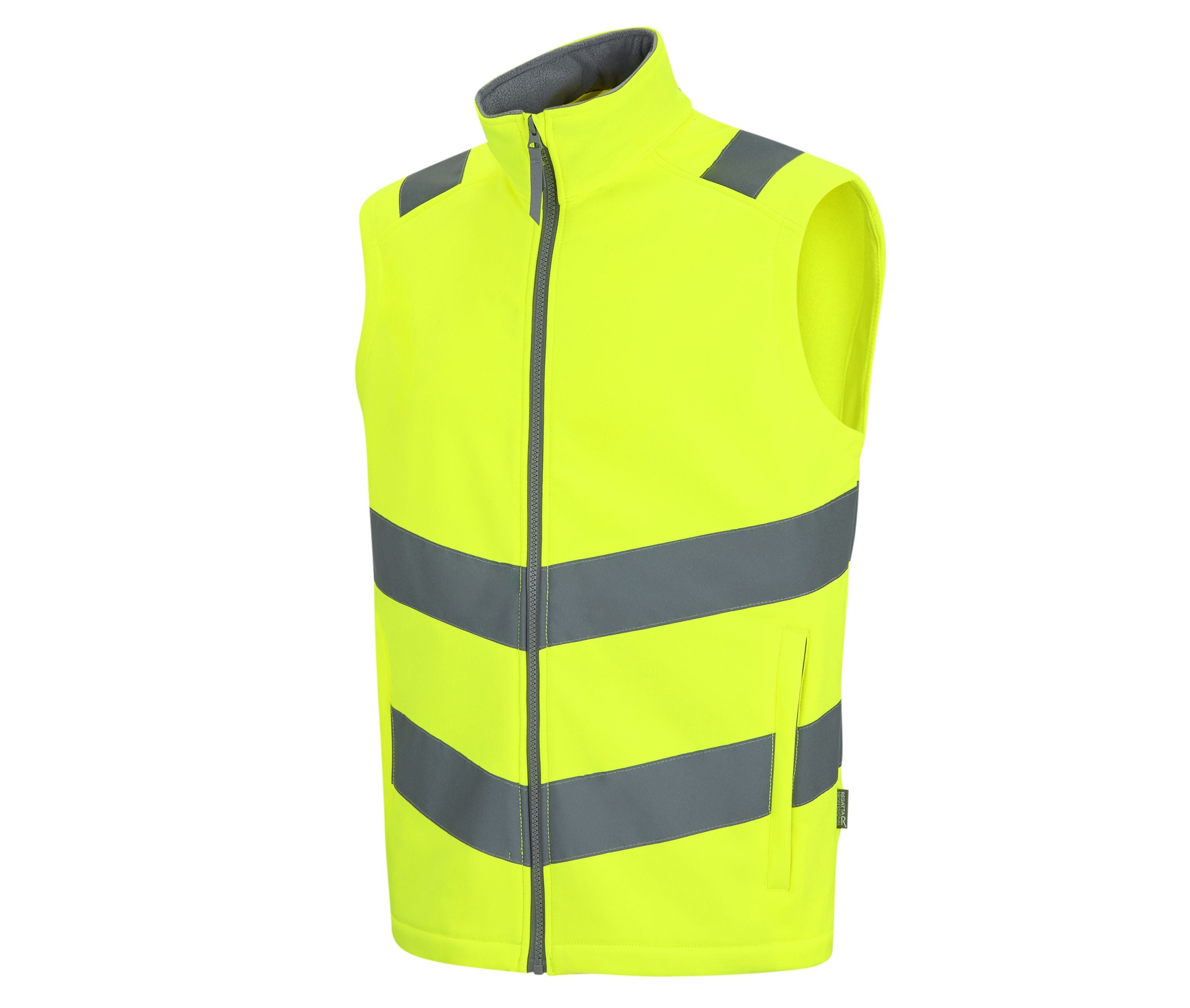 Bodywarmer en Softshell Visibilité Augmentée - Yellow