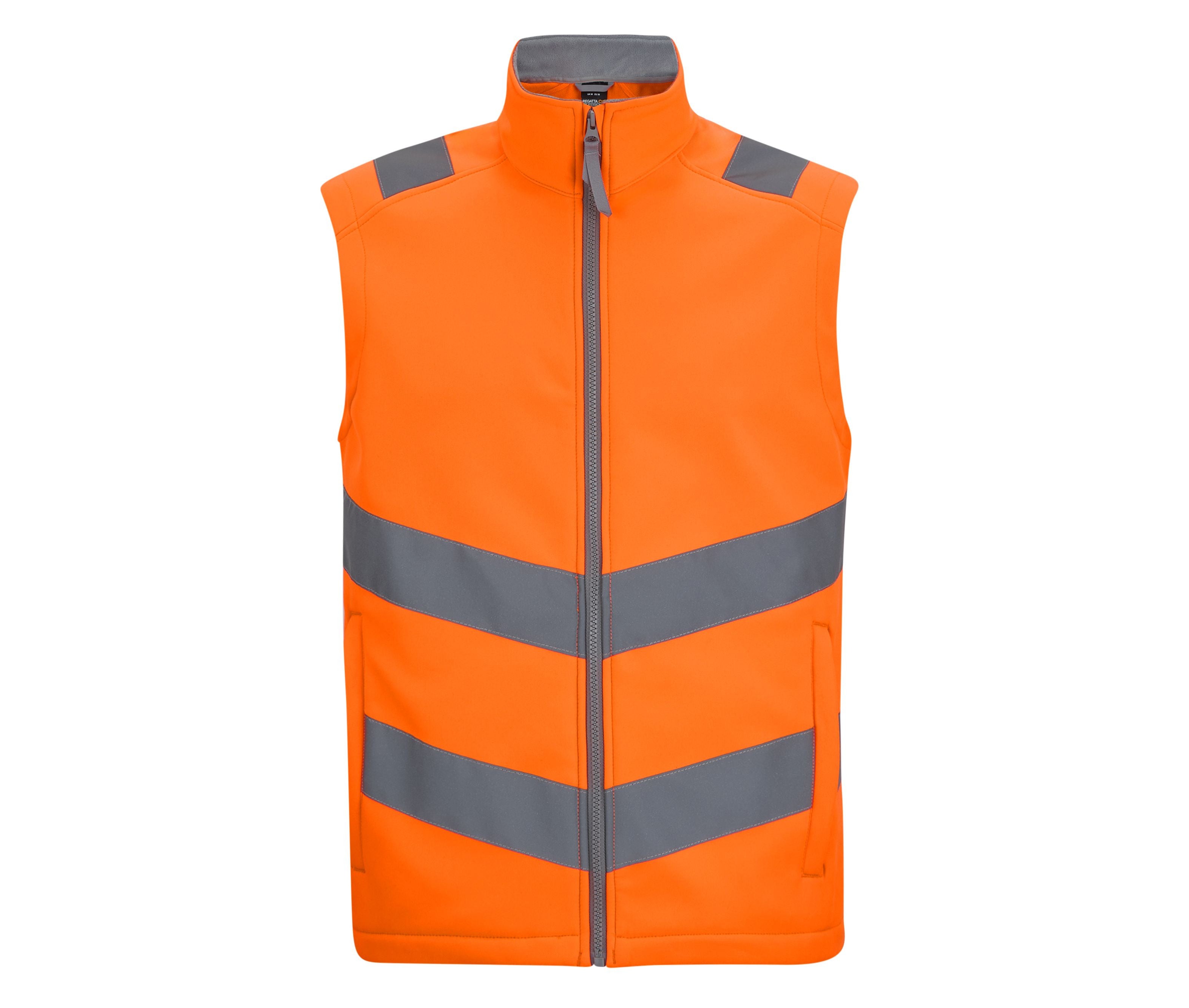Bodywarmer en Softshell Visibilité Augmentée - Orange