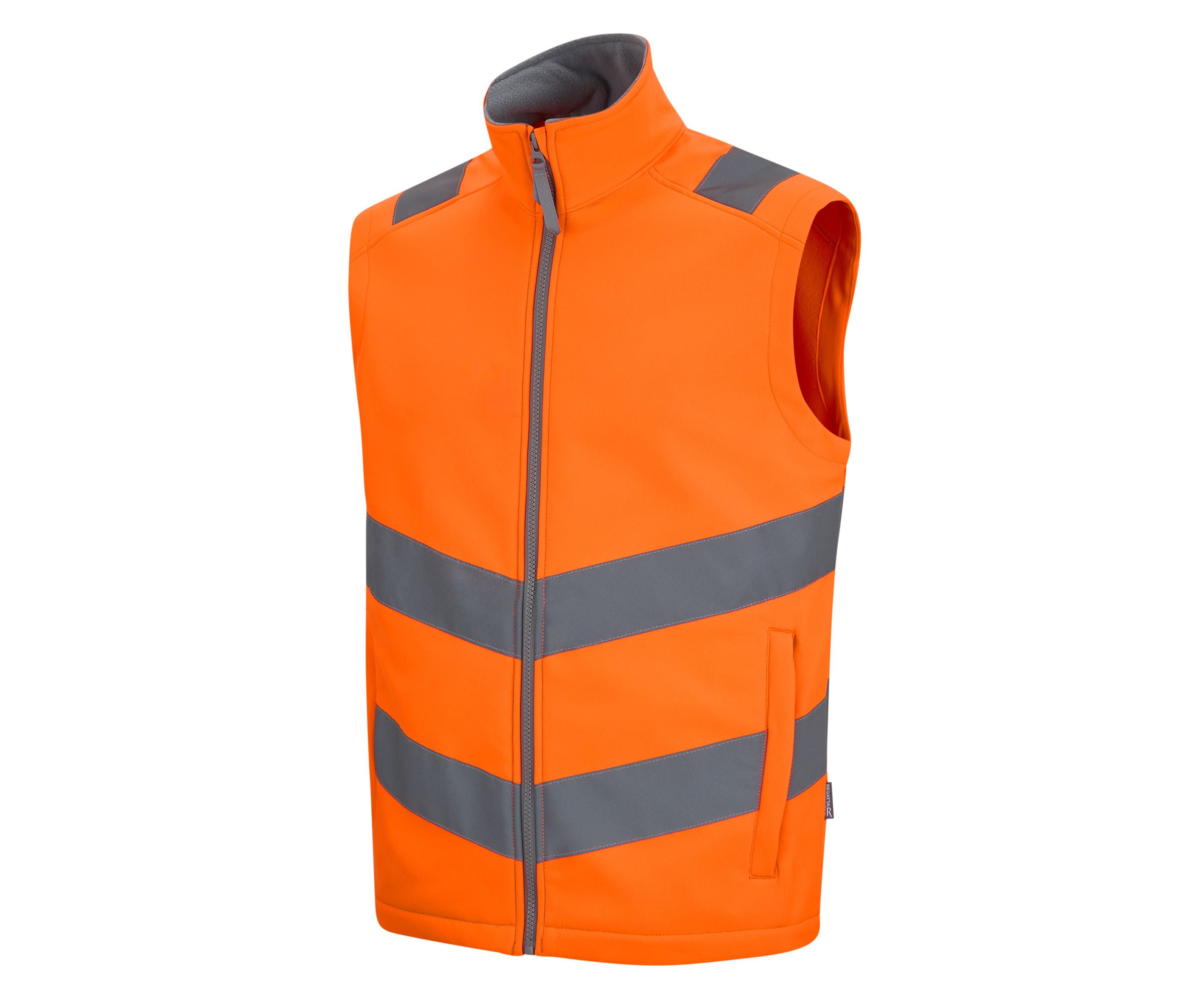 Bodywarmer en Softshell Visibilité Augmentée - Orange