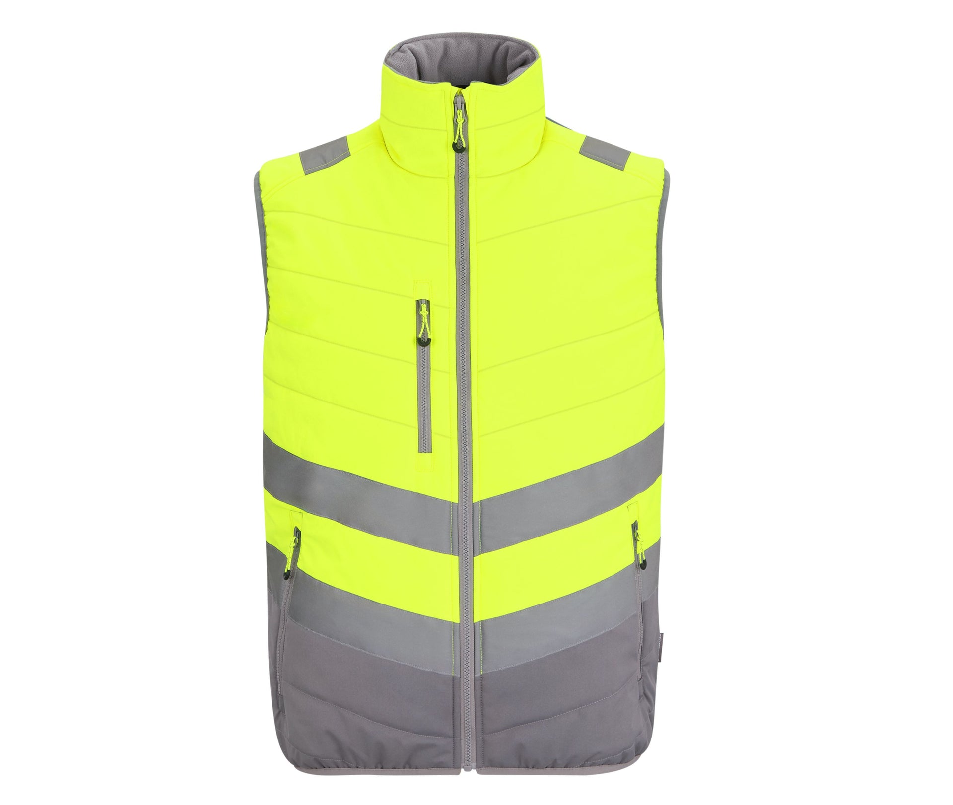 Bodywarmer Matelassé Visibilité Augmentée - Yellow