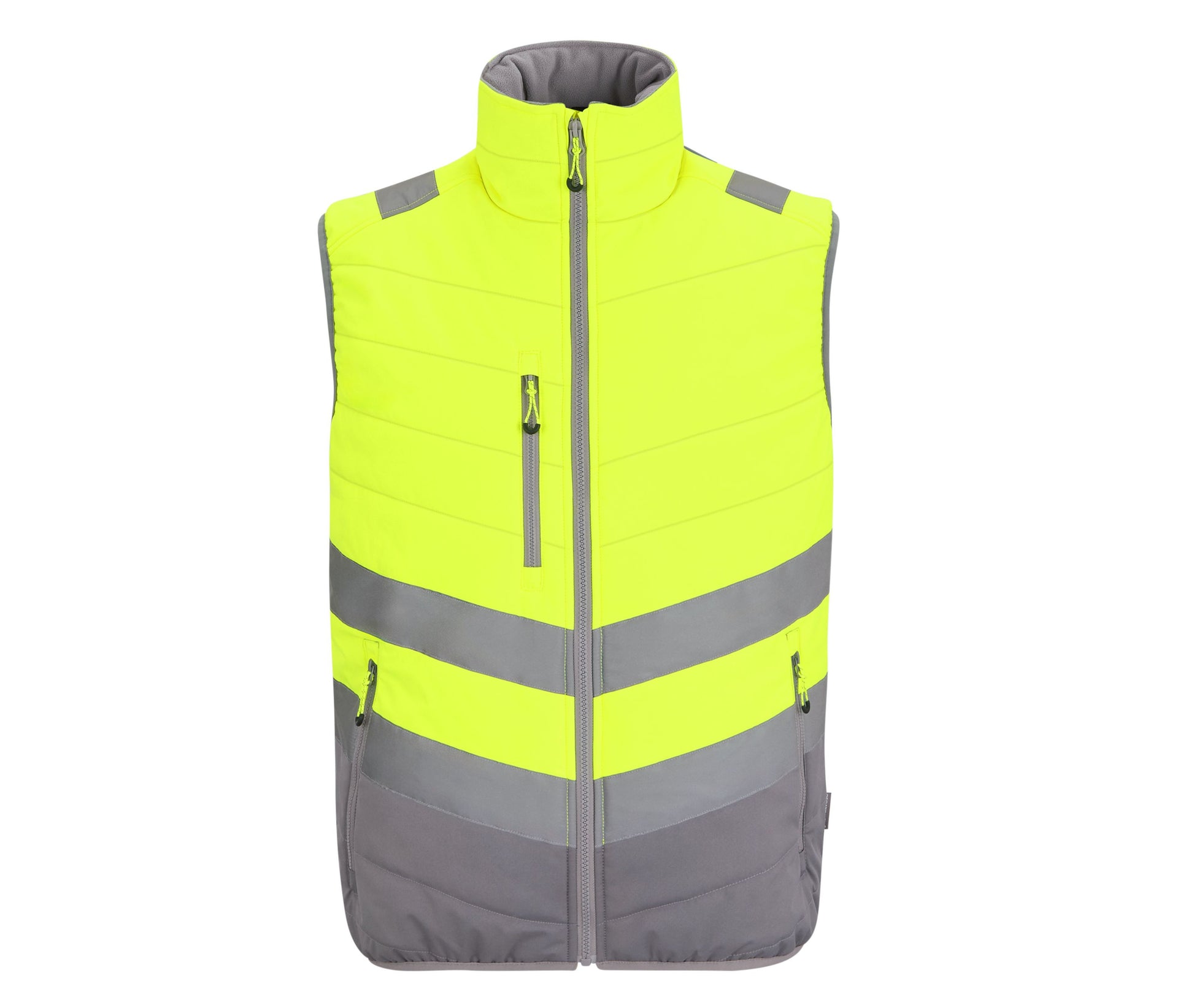 Bodywarmer Matelassé Visibilité Augmentée - Yellow