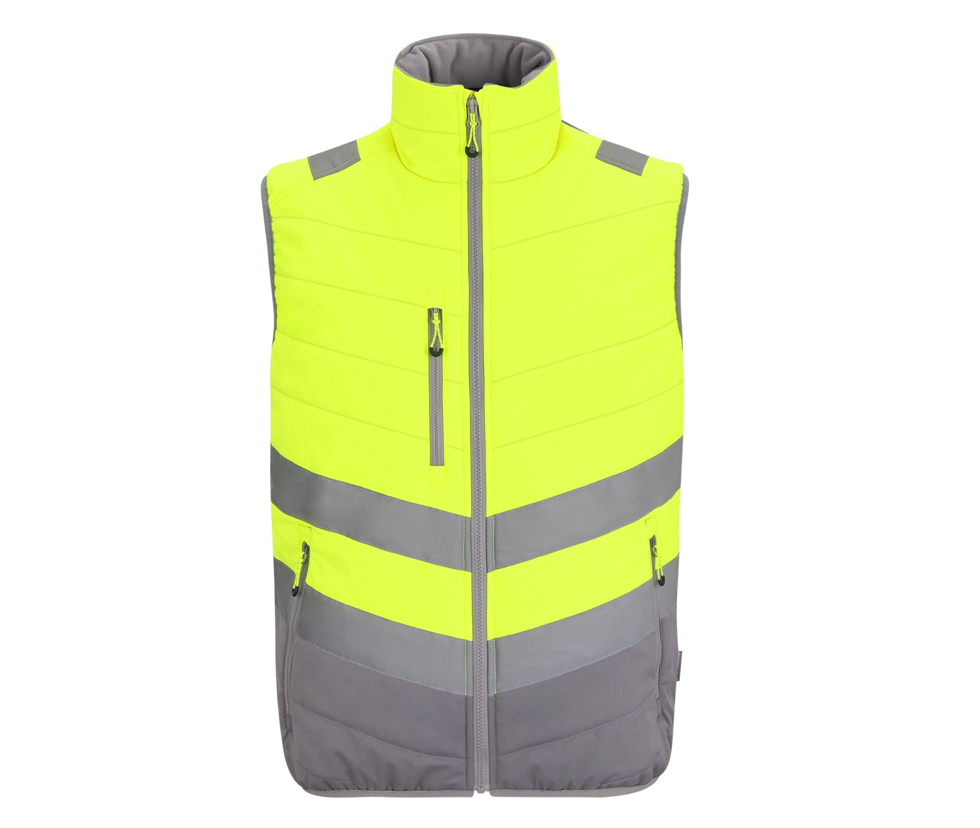 Bodywarmer Matelassé Visibilité Augmentée - Yellow