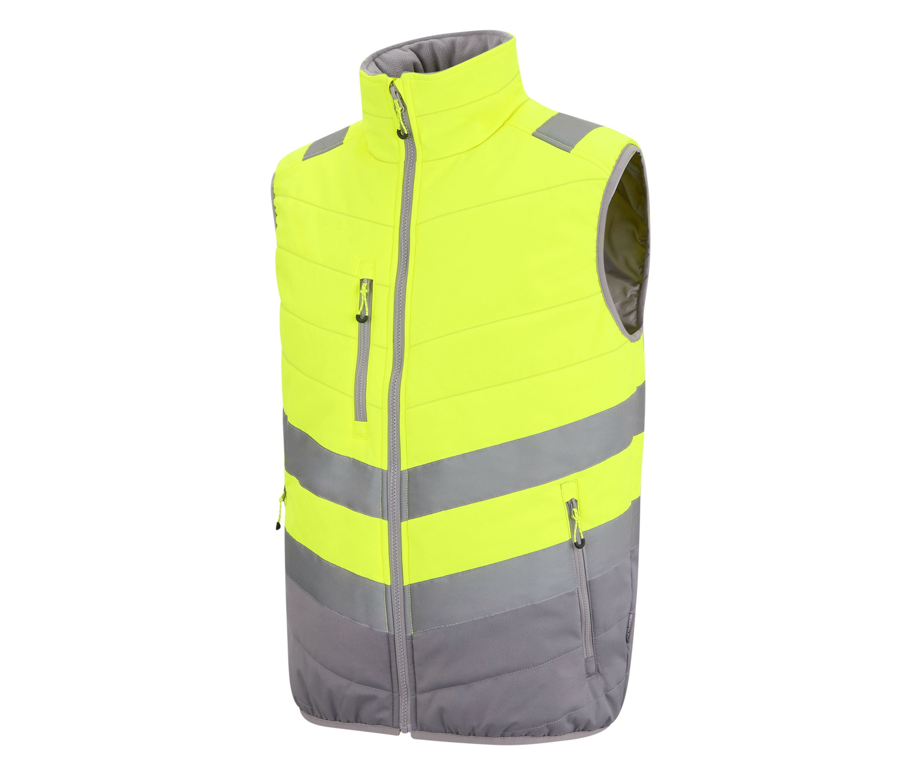 Bodywarmer Matelassé Visibilité Augmentée - Yellow