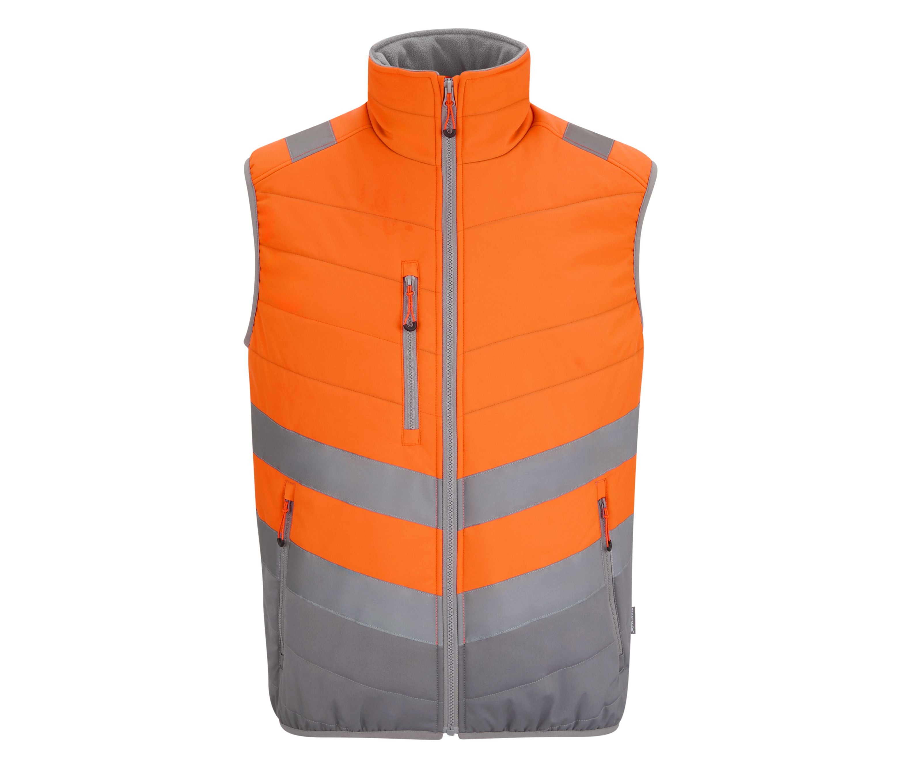 Bodywarmer Matelassé Visibilité Augmentée - Orange