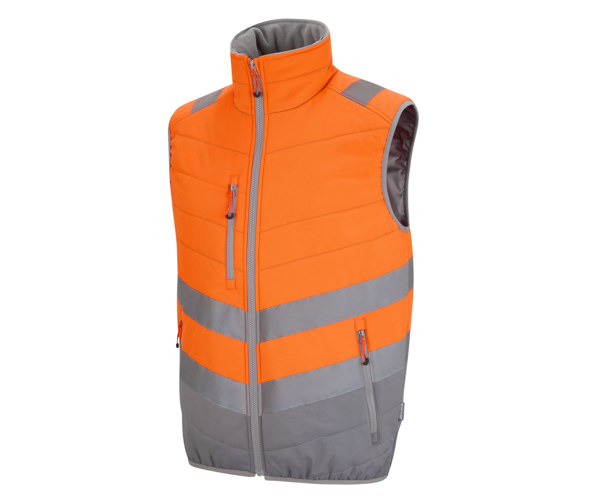 Bodywarmer Matelassé Visibilité Augmentée - Orange