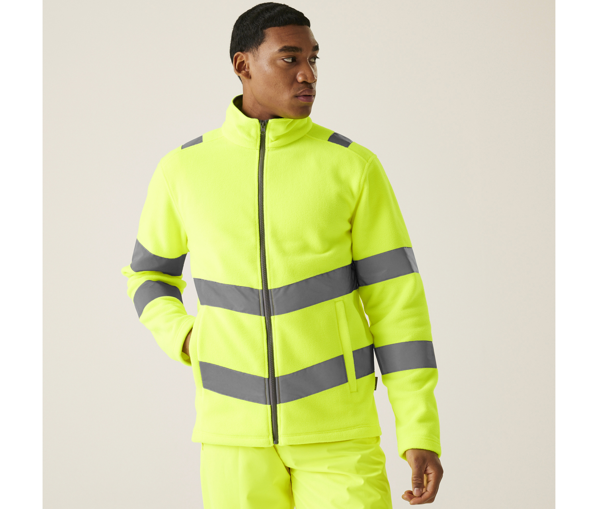 Veste polaire visibilité augmentée