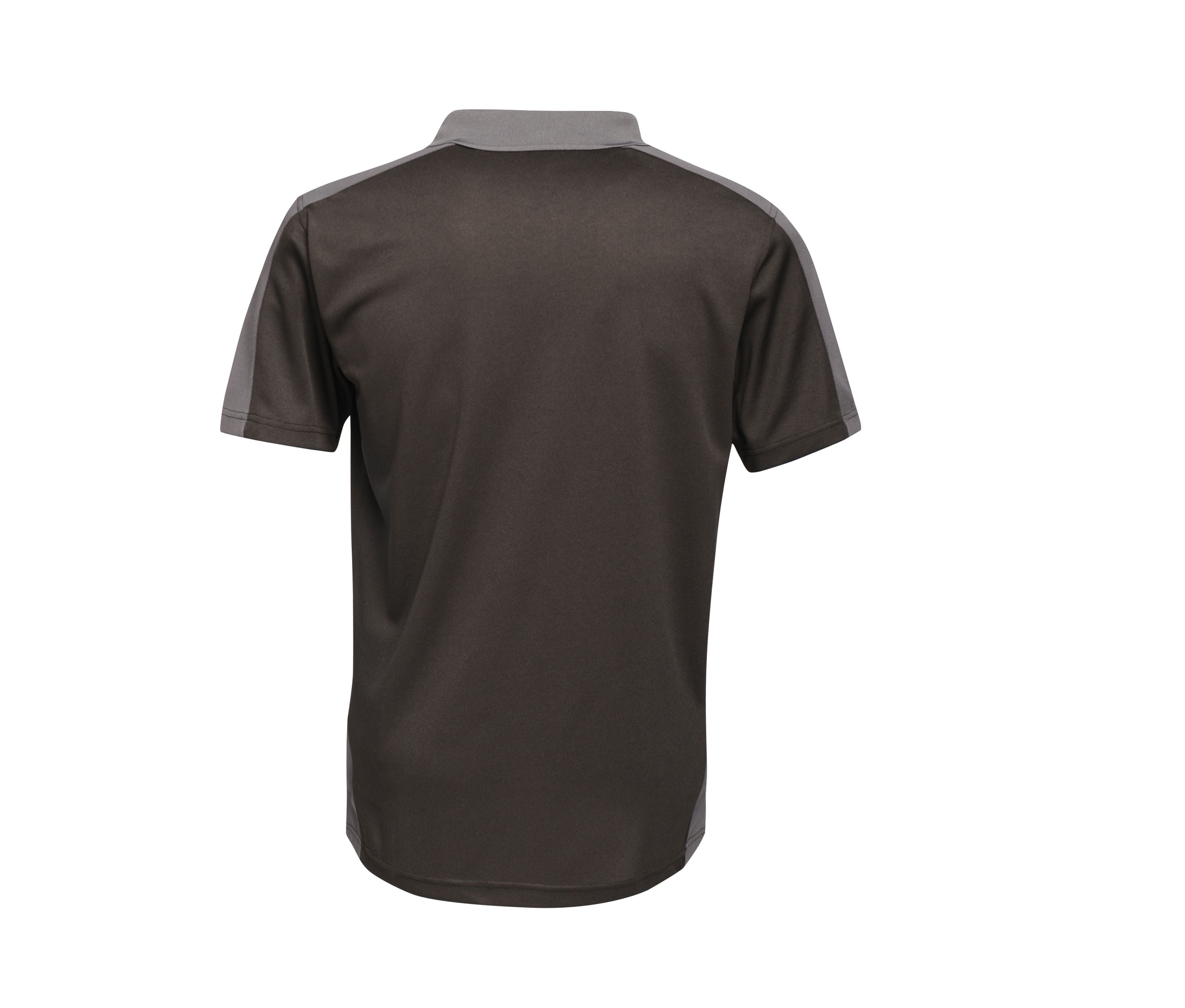 Polo Contrasté Coolweave - Black/seal Grey