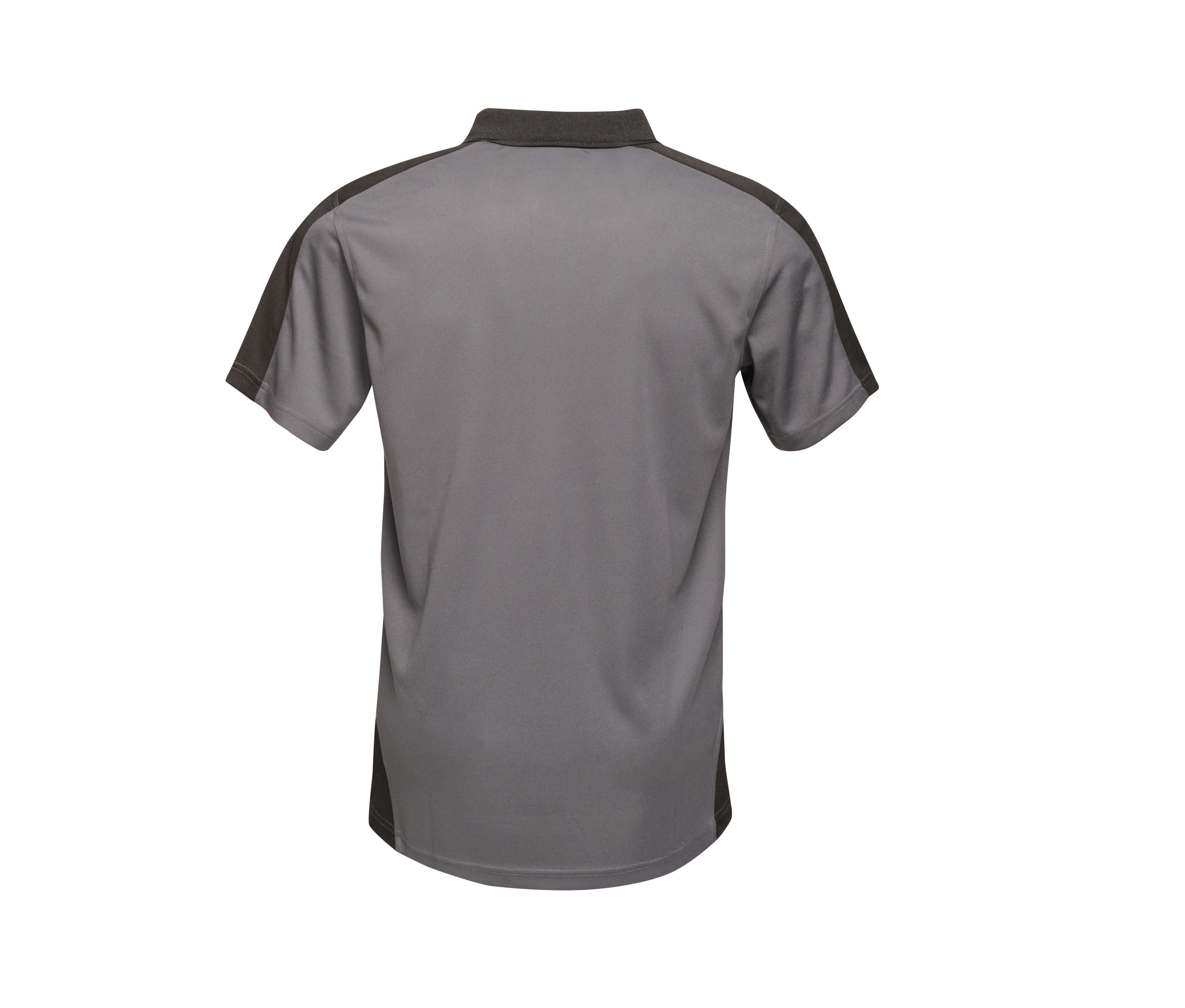 Polo Contrasté Coolweave - Seal Grey/black