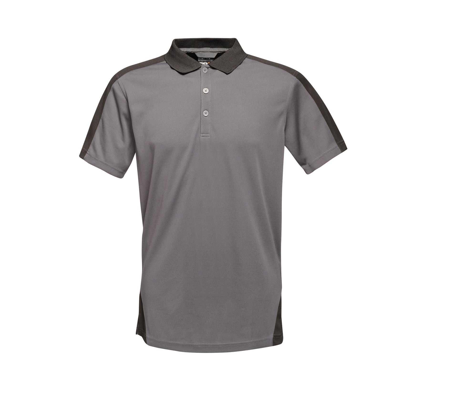 Polo Contrasté Coolweave - Seal Grey/black