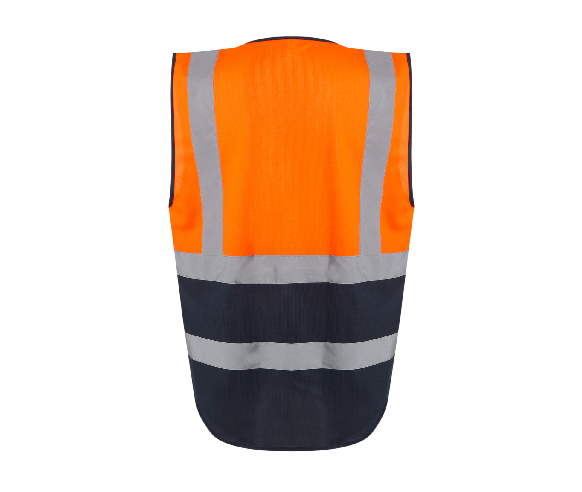 Gilet de Sécurité Multipoches - Orange / Navy