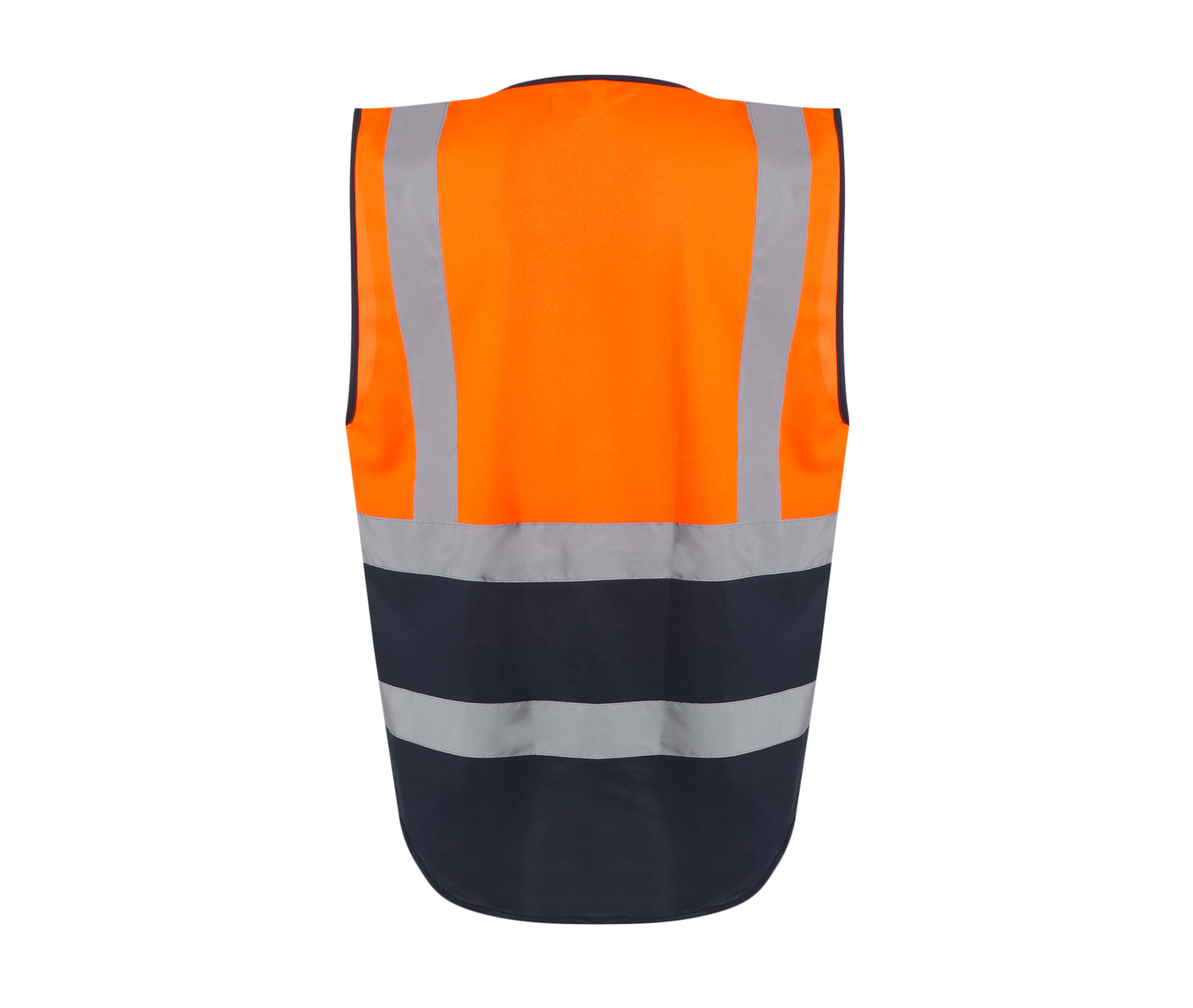 Gilet de Sécurité Multipoches - Orange / Navy