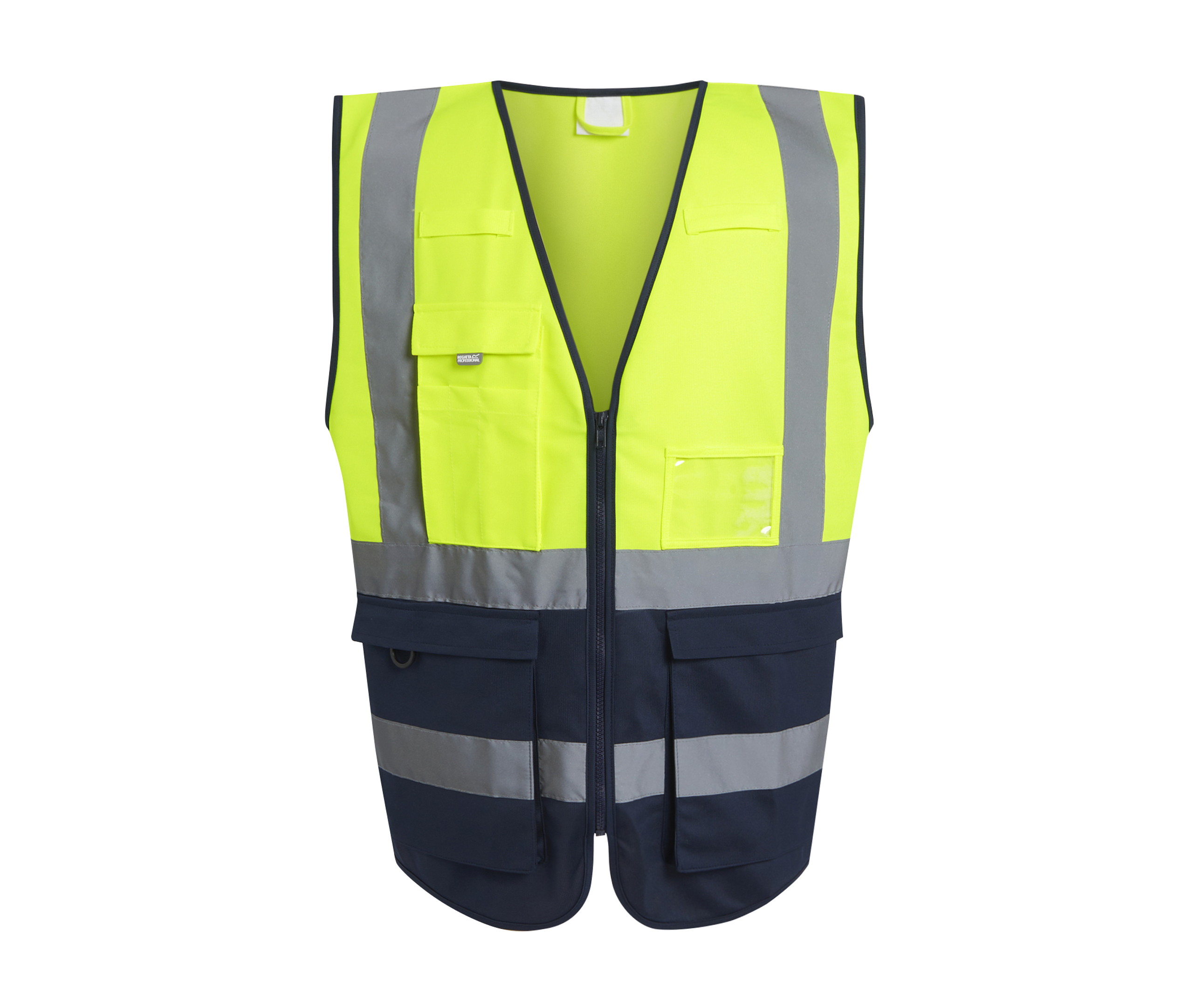 Gilet de Sécurité Multipoches - Yellow / Navy