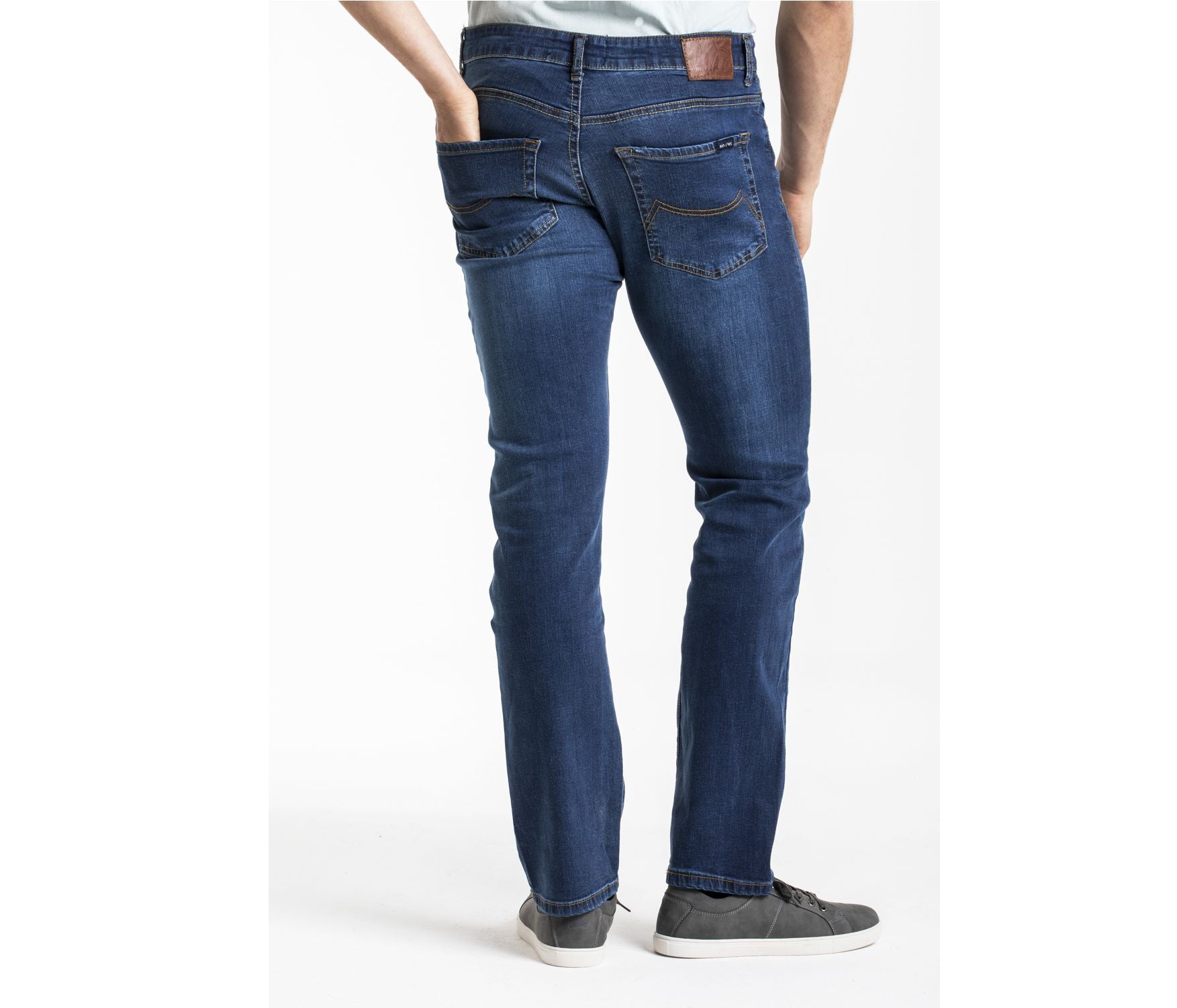 Jean Homme Droit Stretch Stone - Blue