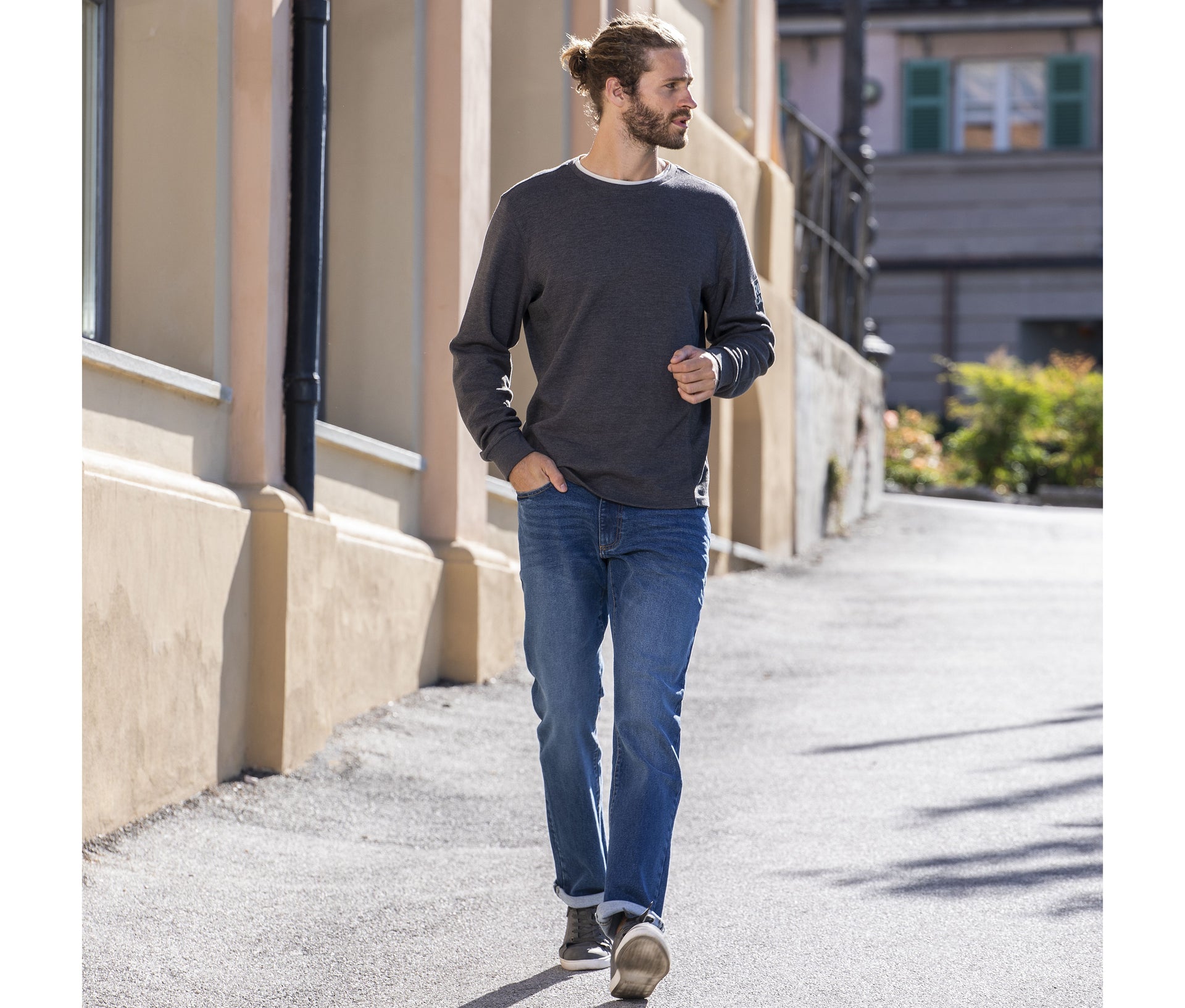 Jean homme droit stretch stone