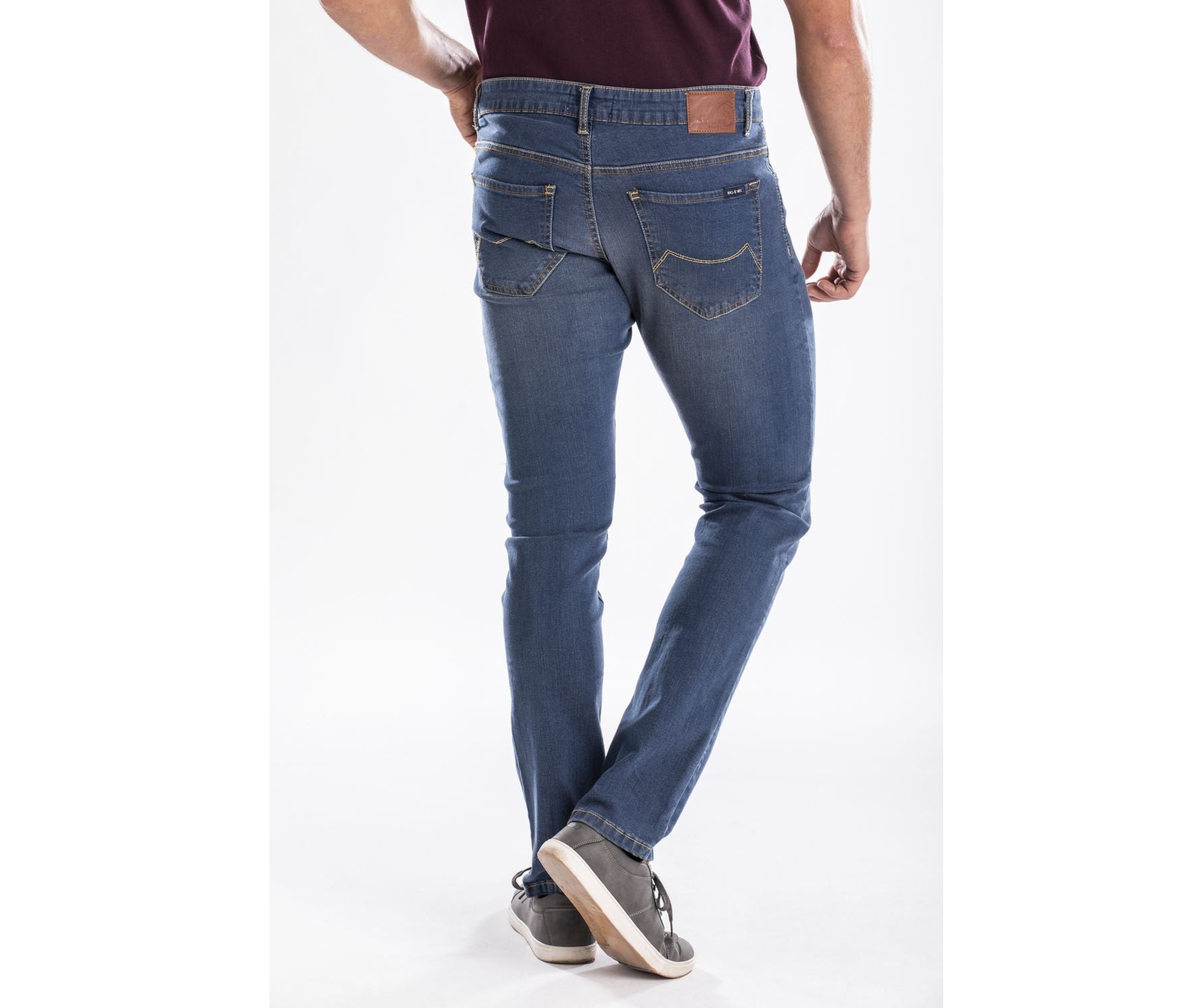 Jean Homme Ajusté Stretch Stone - Blue