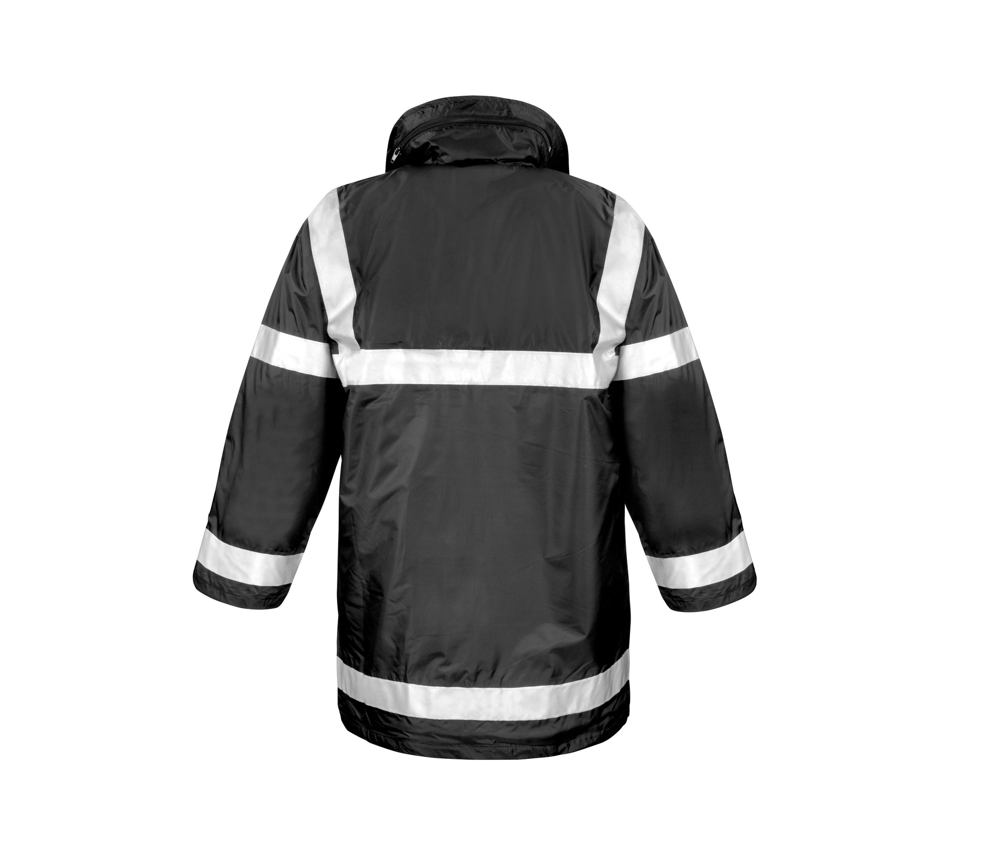 Parka Bandes Rétro Réfléchissantes - Black