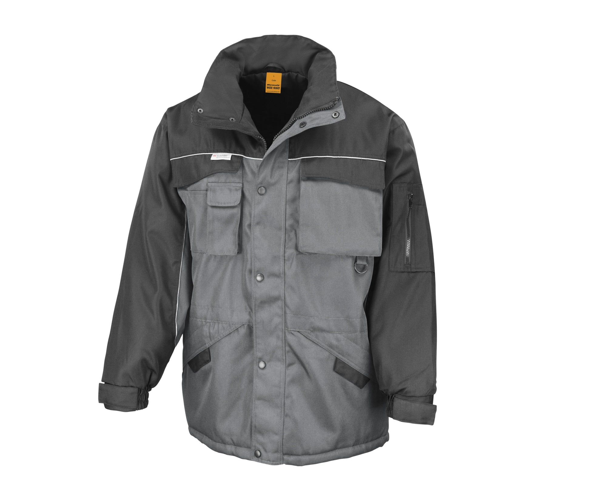 Parka Doublée Polaire - Grey/black