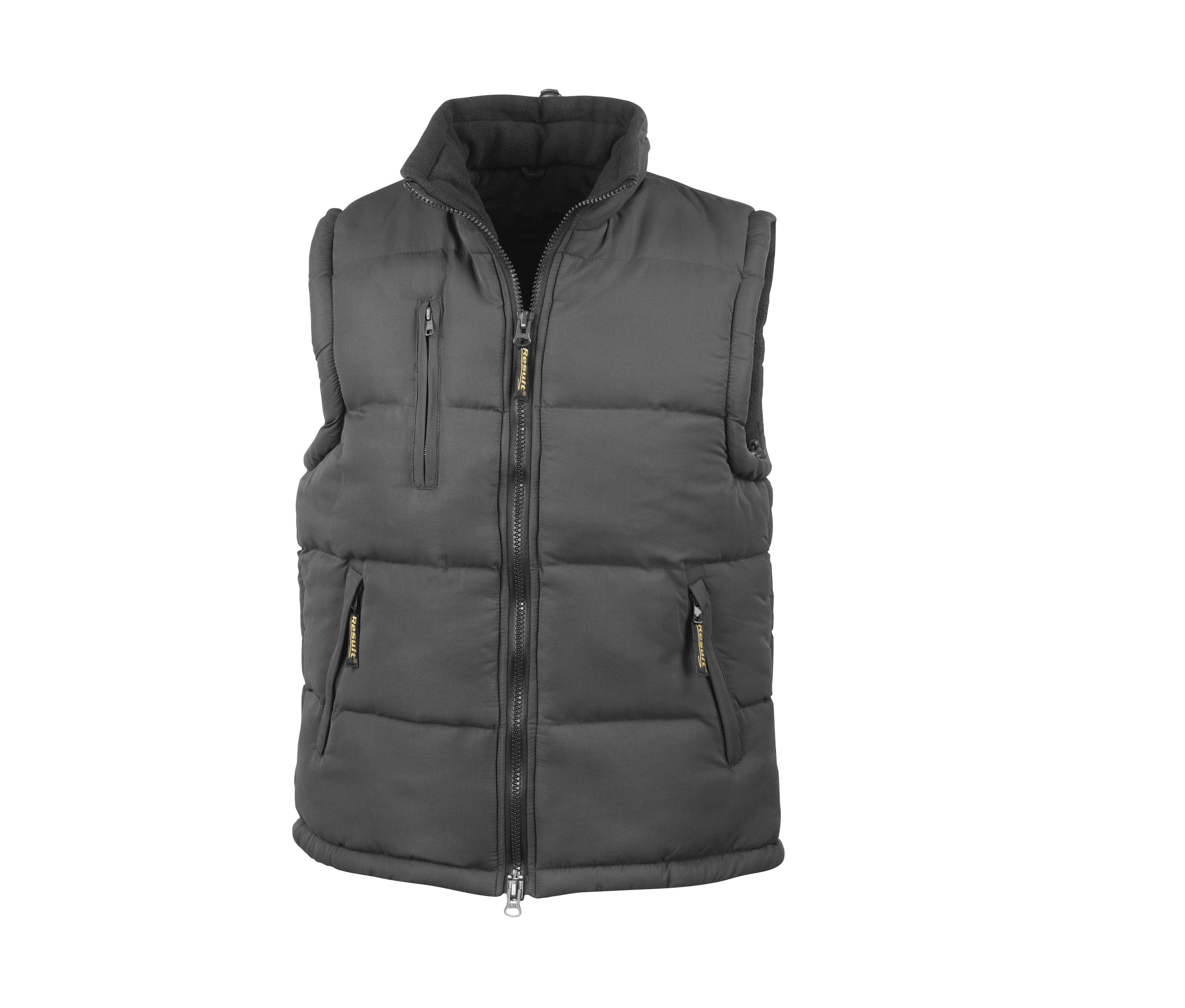 Bodywarmer Microfibre Doublé Polaire - Black