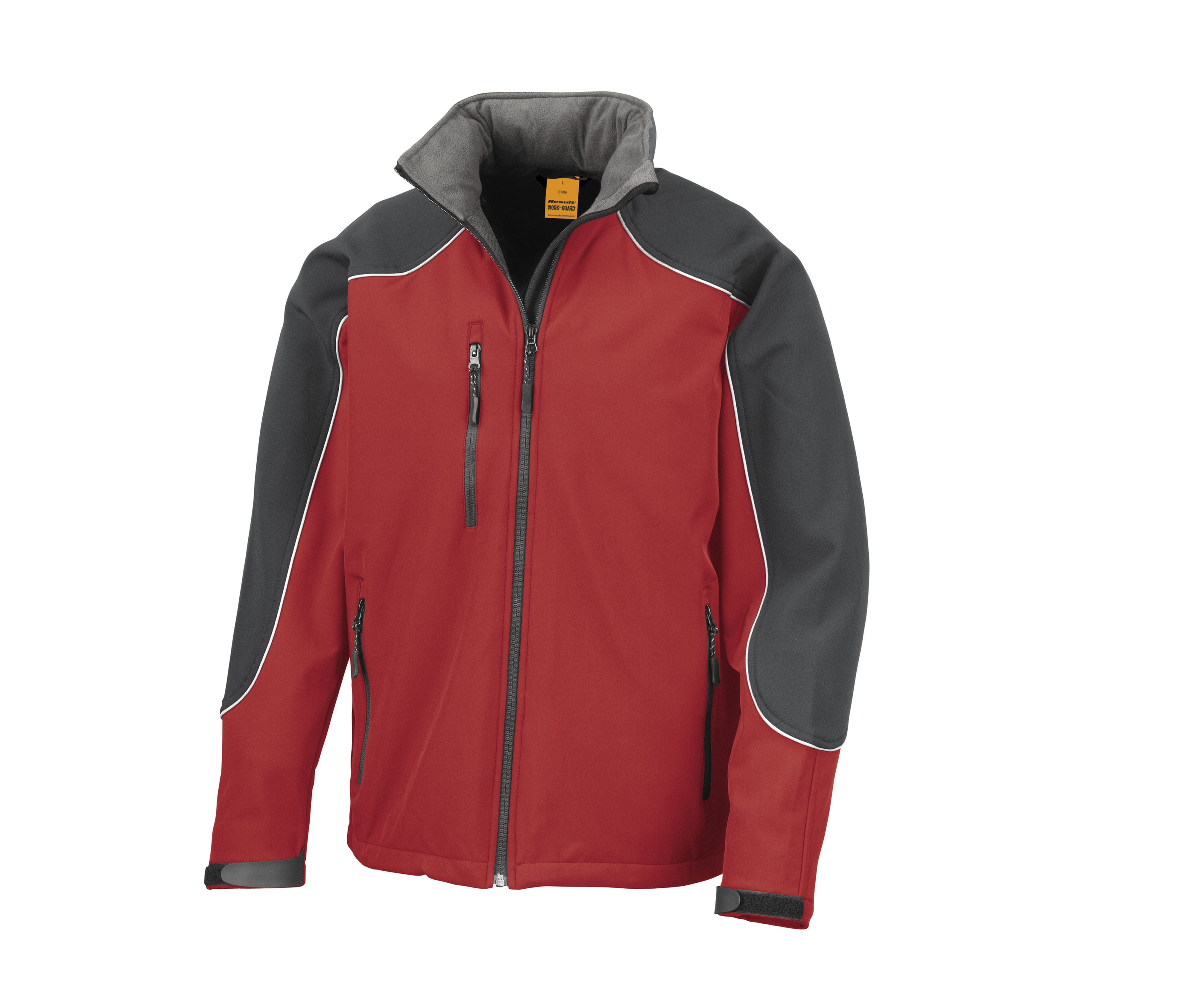 Veste Softshell à Capuche 3 Couches - Red/black